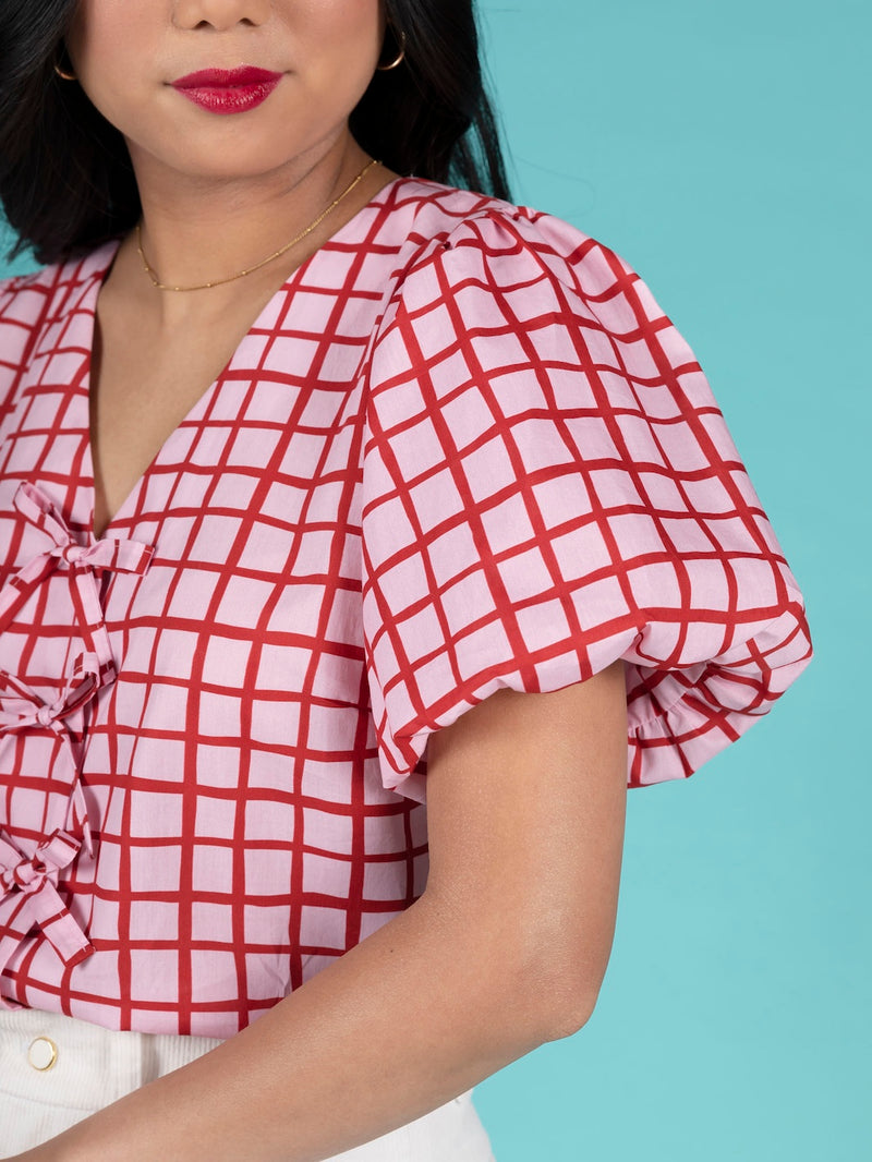Nellie Blouse in Berry Electric main image 1