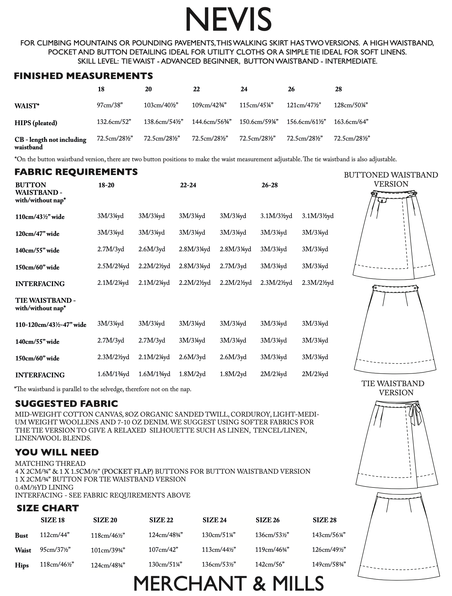 Merchant & Mills Nevis Skirt