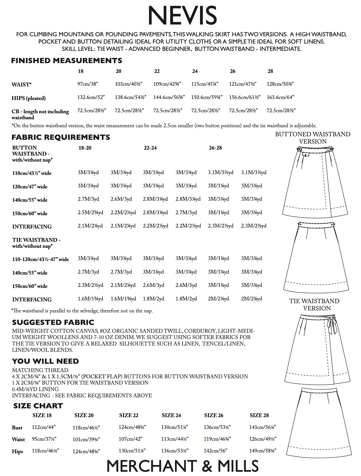 Merchant & Mills Nevis Skirt