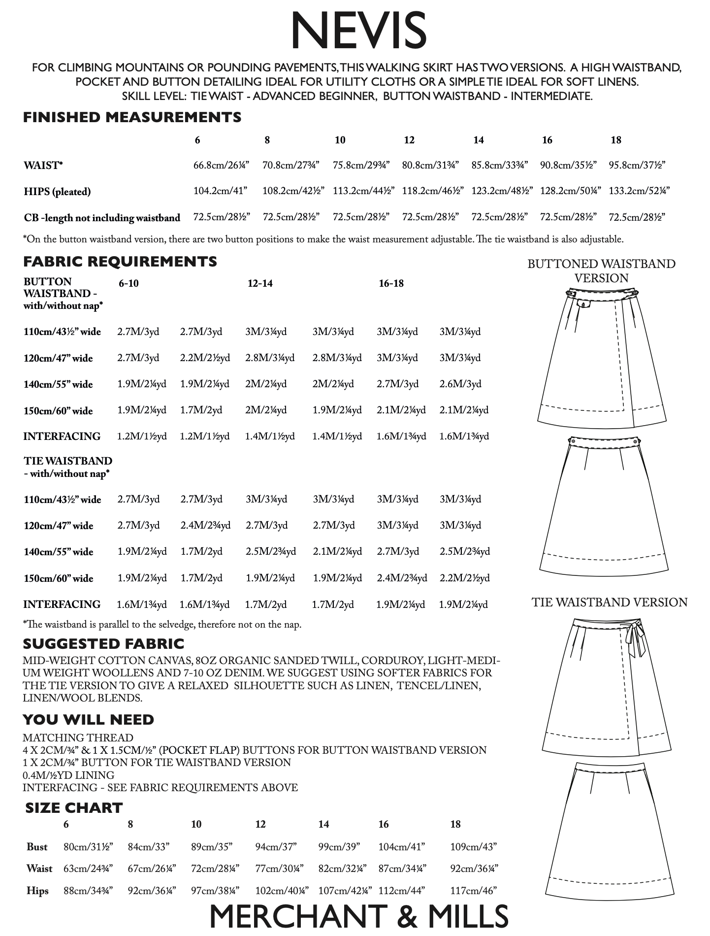 Merchant & Mills Nevis Skirt