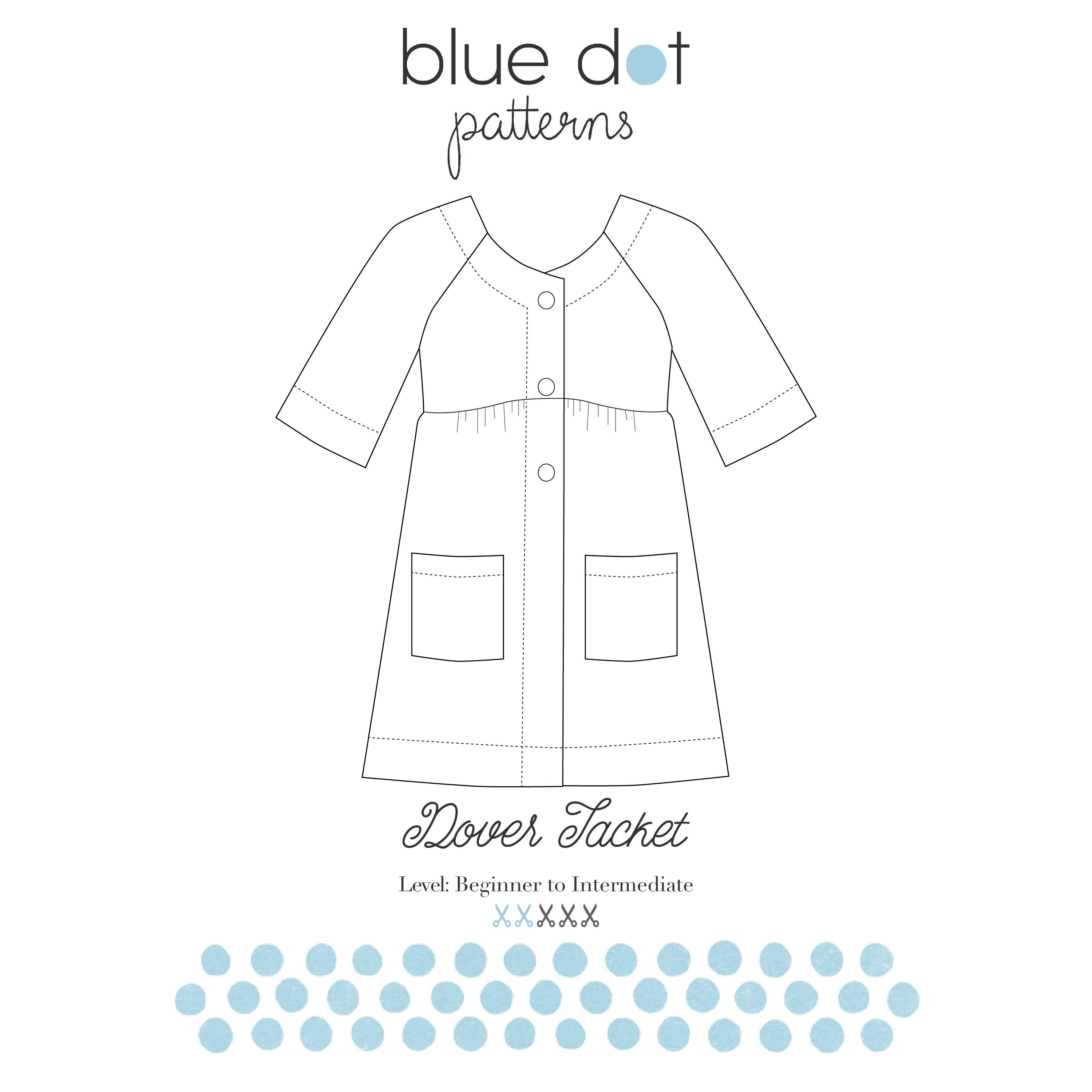 Blue Dot Patterns Dover Jacket