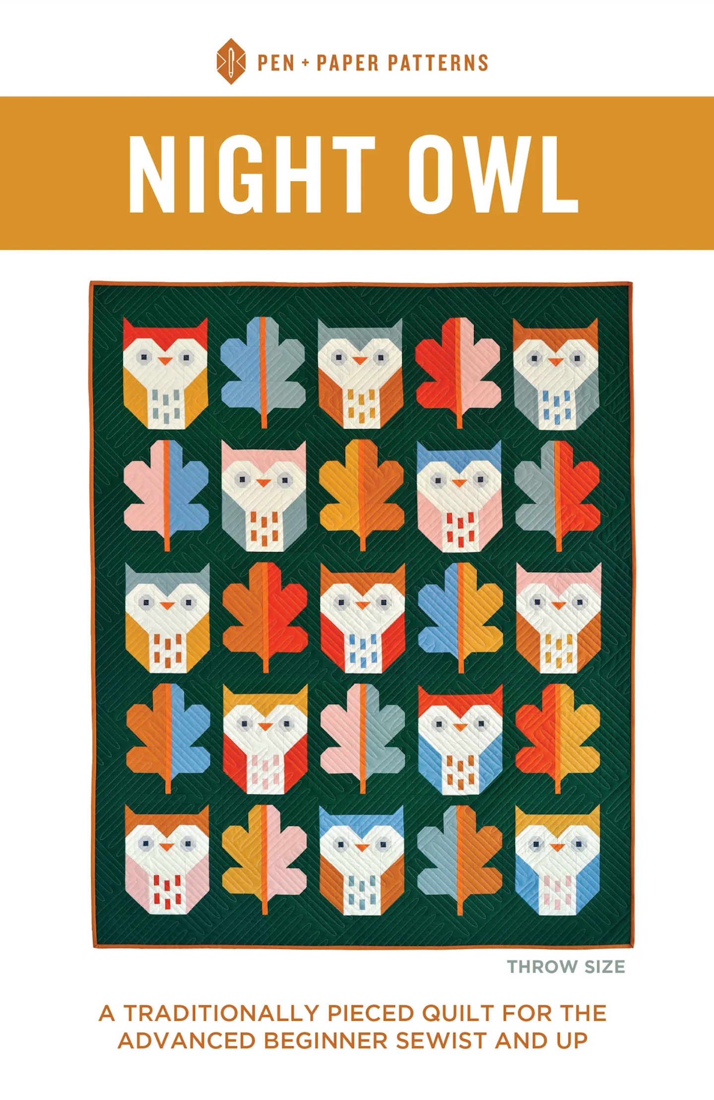 Pen and Paper Patterns Night Owl Quilt