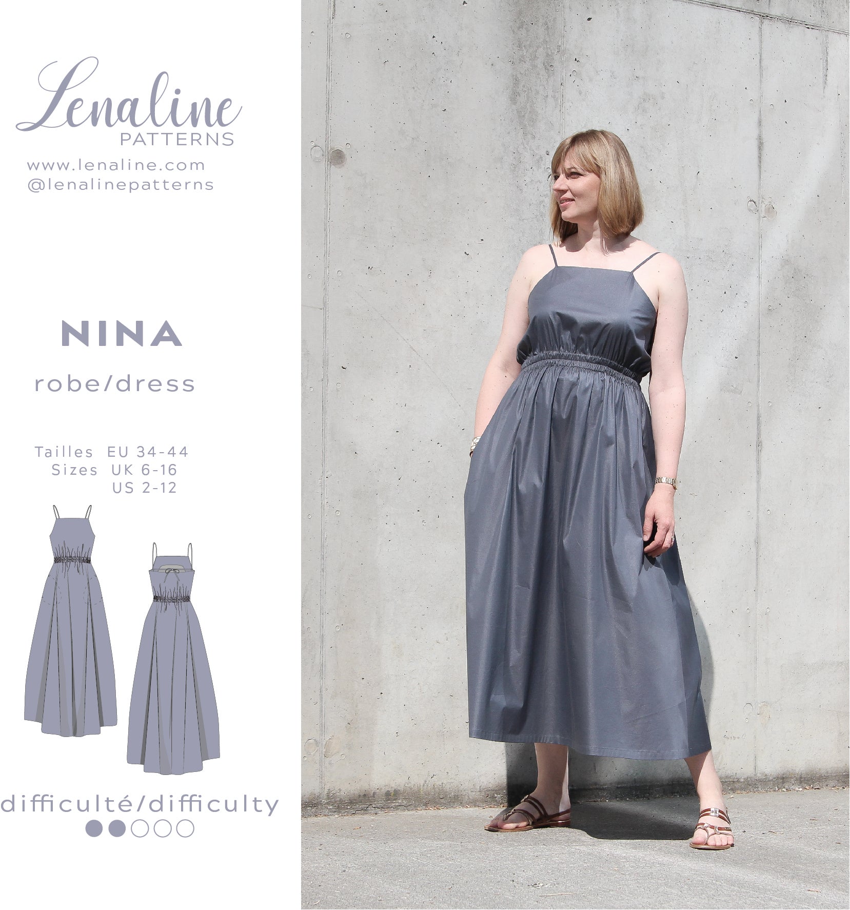Lenaline Patterns Nina Dress