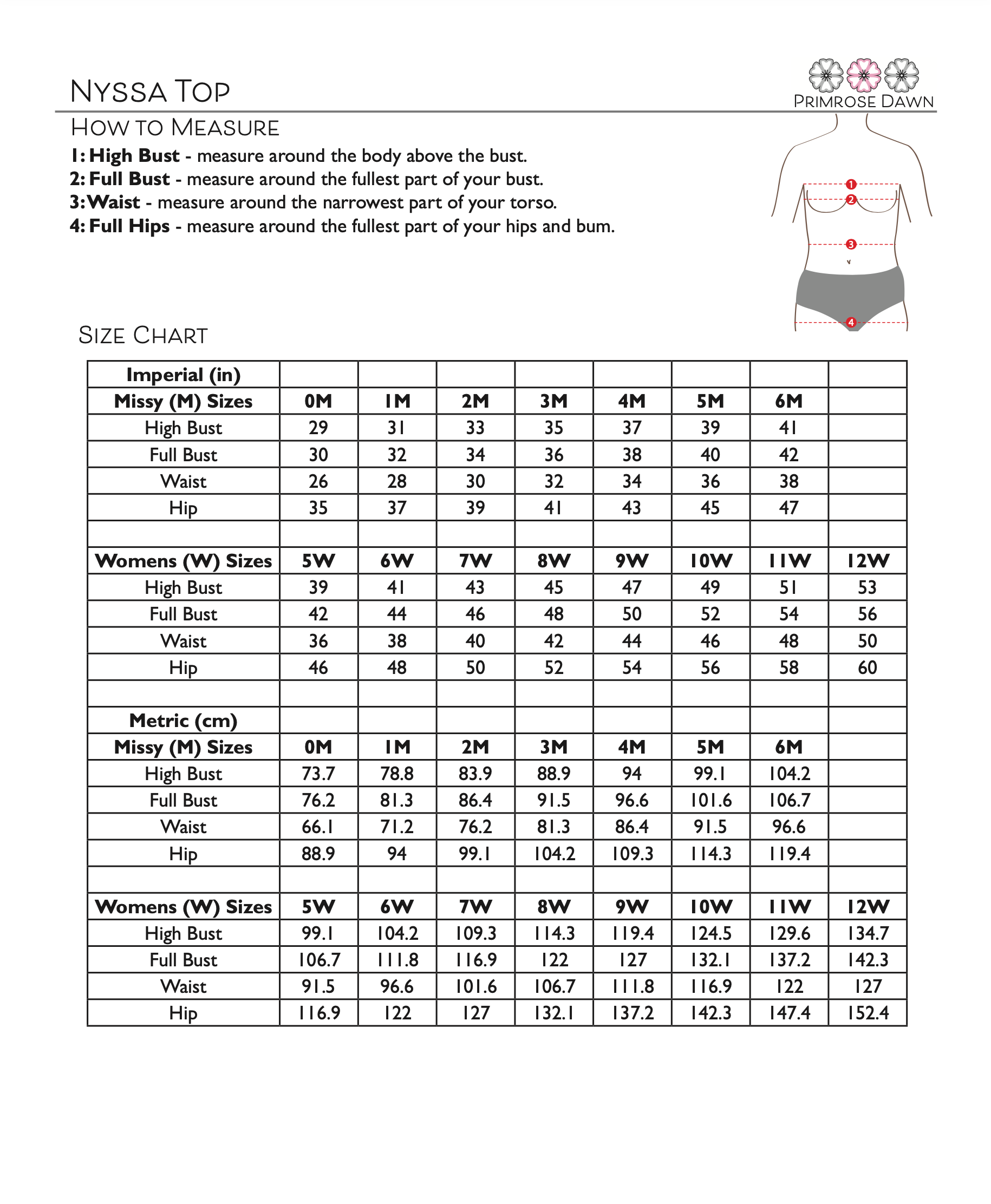 Primrose Dawn Nyssa Top PDF