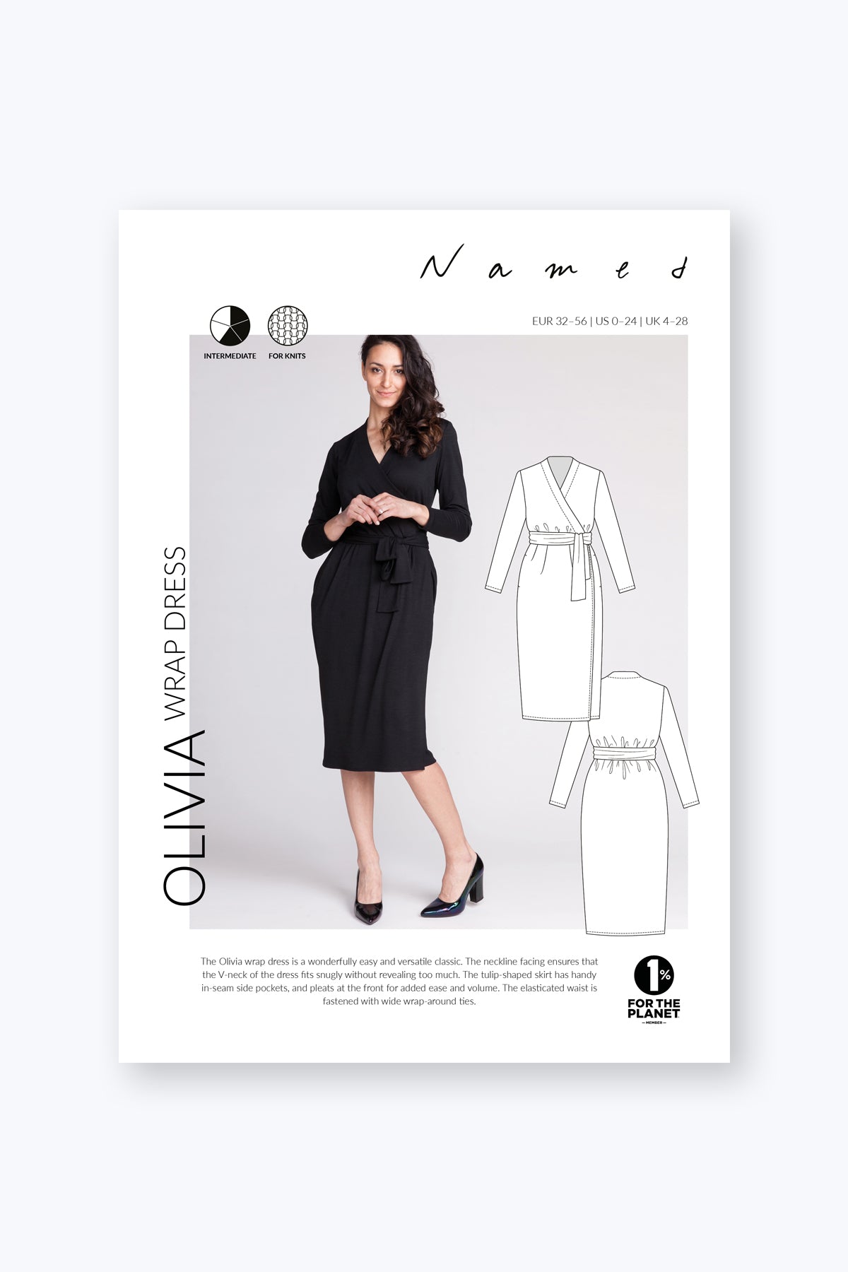 Named Olivia Wrap Dress