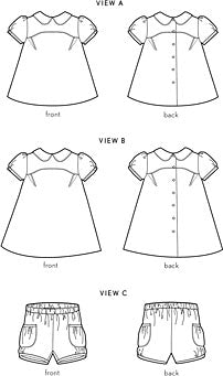 Oliver + S Puppet Show Tunic/Dress & Shorts PDF