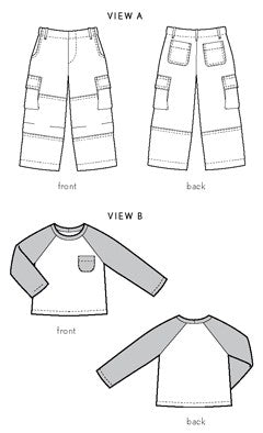 Oliver + S Field Trip Cargo Pants & Tee PDF