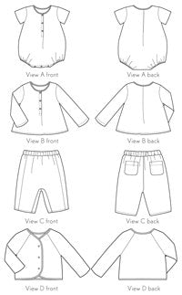 Oliver + S Babies' Lullaby Layette Set PDF