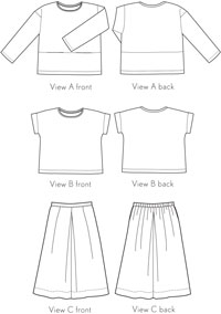 Oliver + S Lunch Box Tee and Culottes PDF