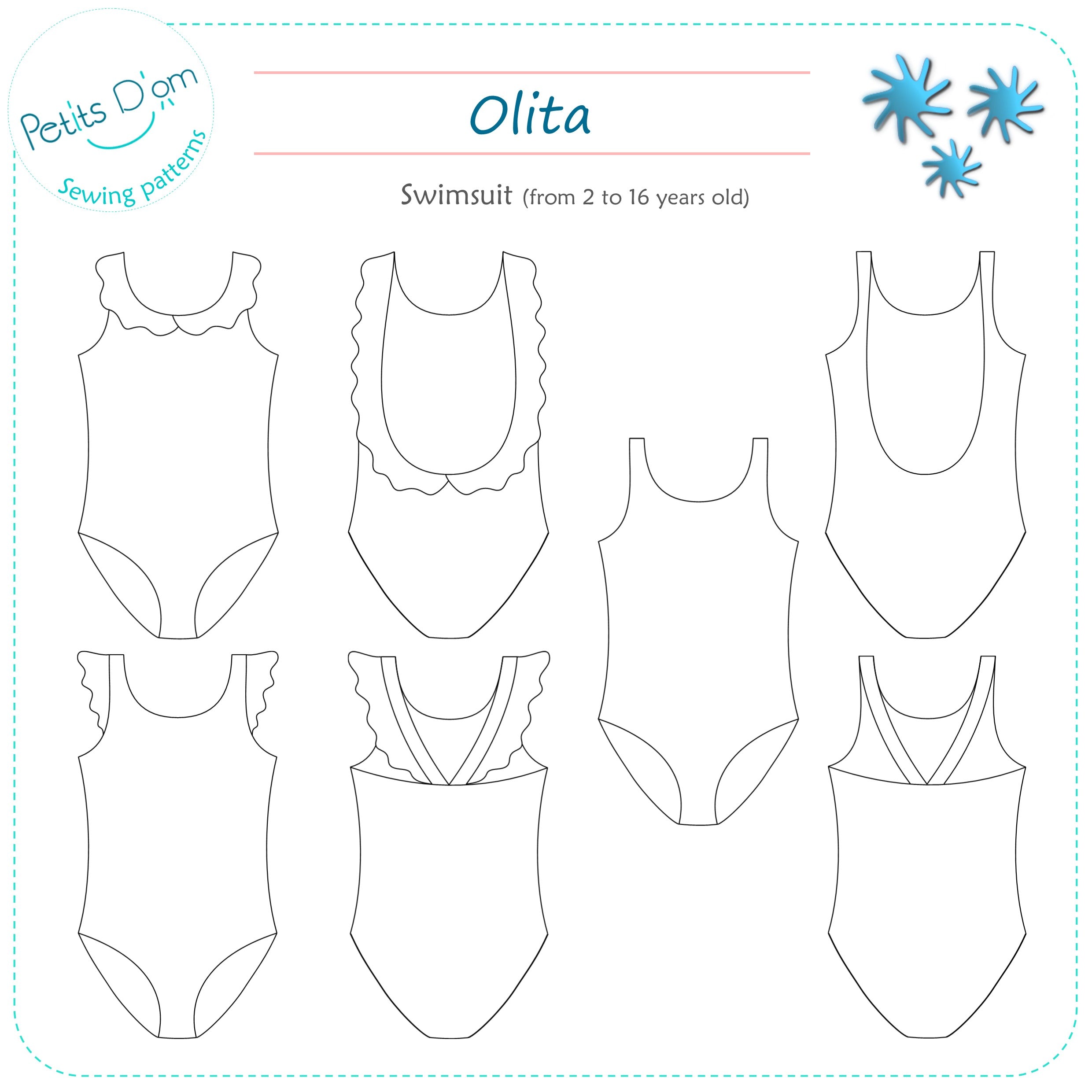 Petits D’om Child/Teen Olita Swimsuit