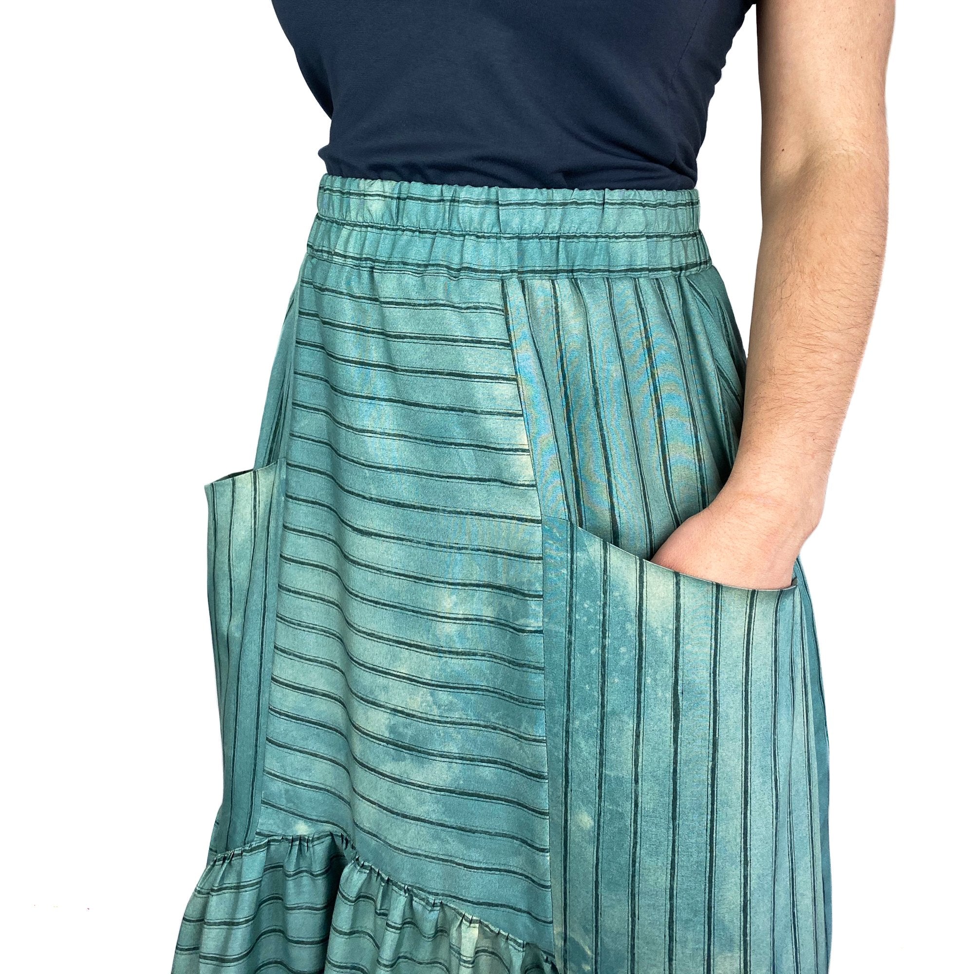 Dhurata Davies Patterns Olive Skirt