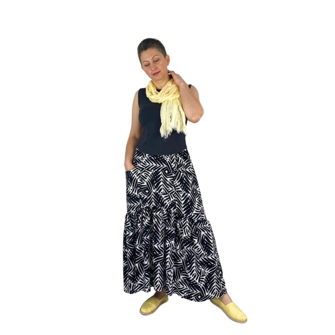 Dhurata Davies Patterns Olive Skirt