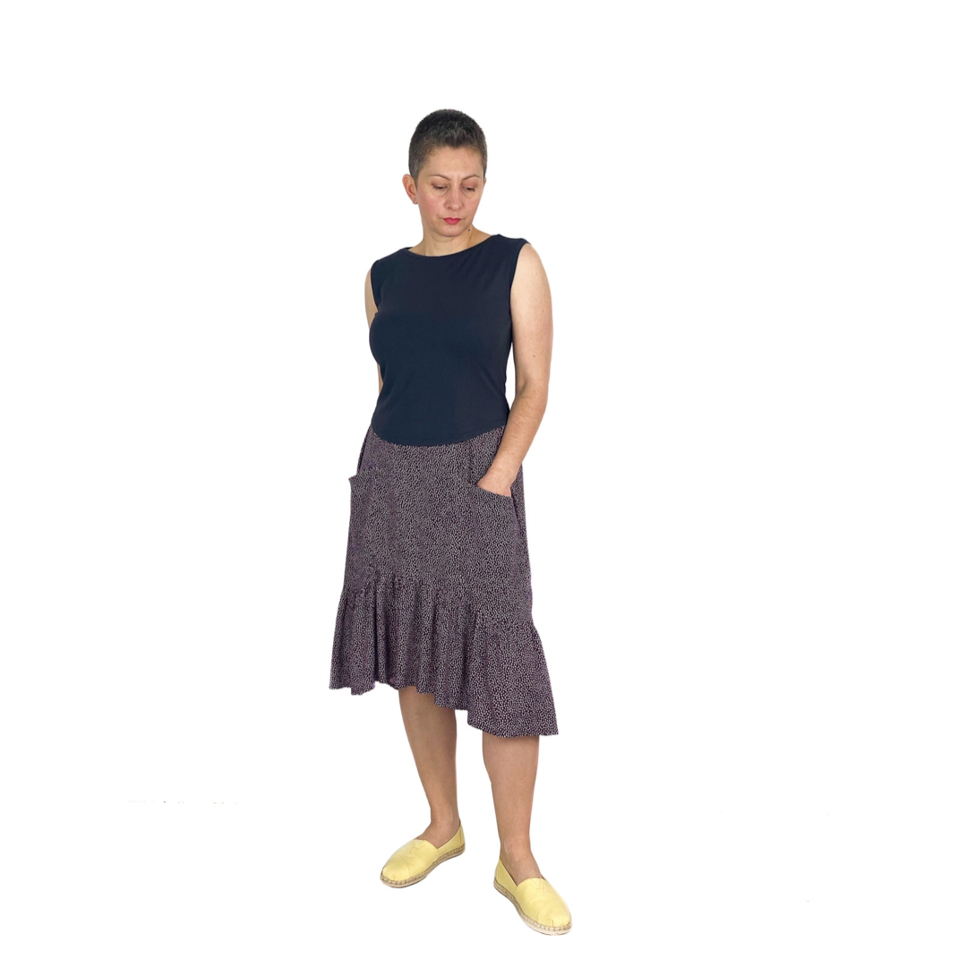 Dhurata Davies Patterns Olive Skirt