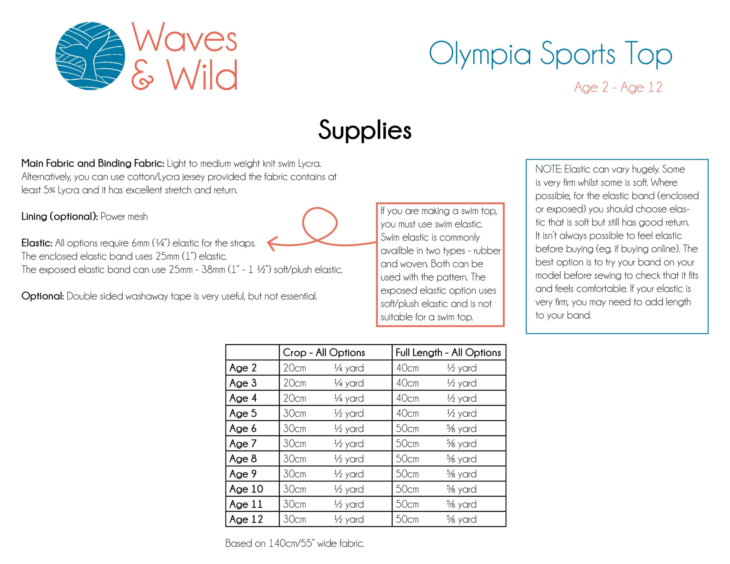 Waves & Wild Children's Olympia Sports Top