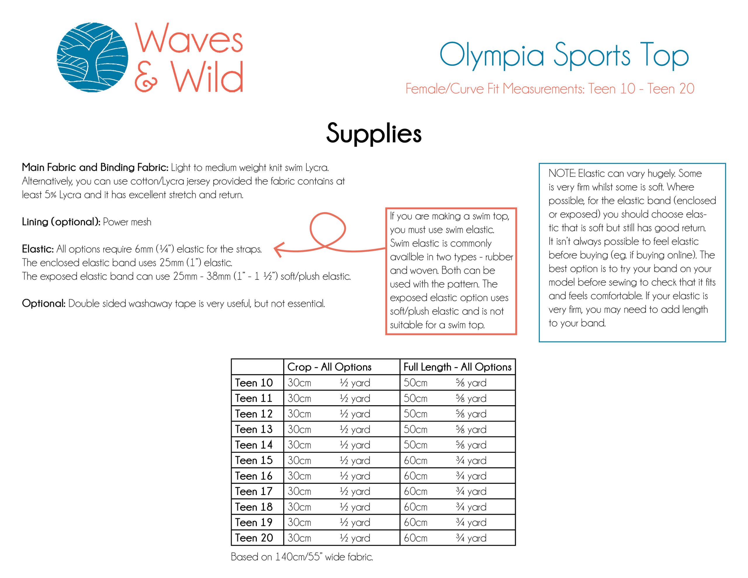 Waves & Wild Teen Girls' Olympia Sports Top