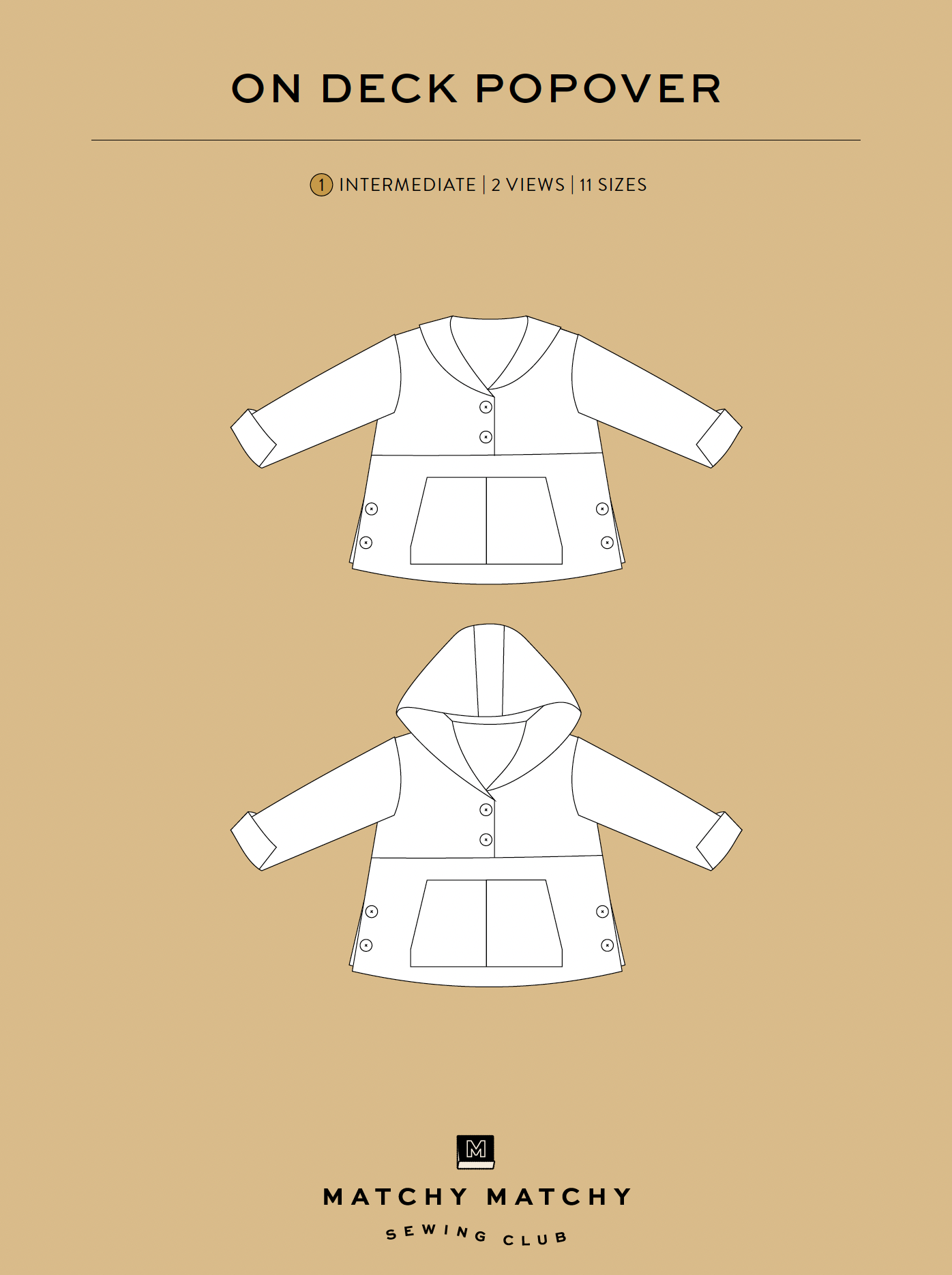 On Deck Popover PDF Pattern - Matchy Matchy Sewing Club On Deck Popover PDF Pattern - Matchy Matchy Sewing Club