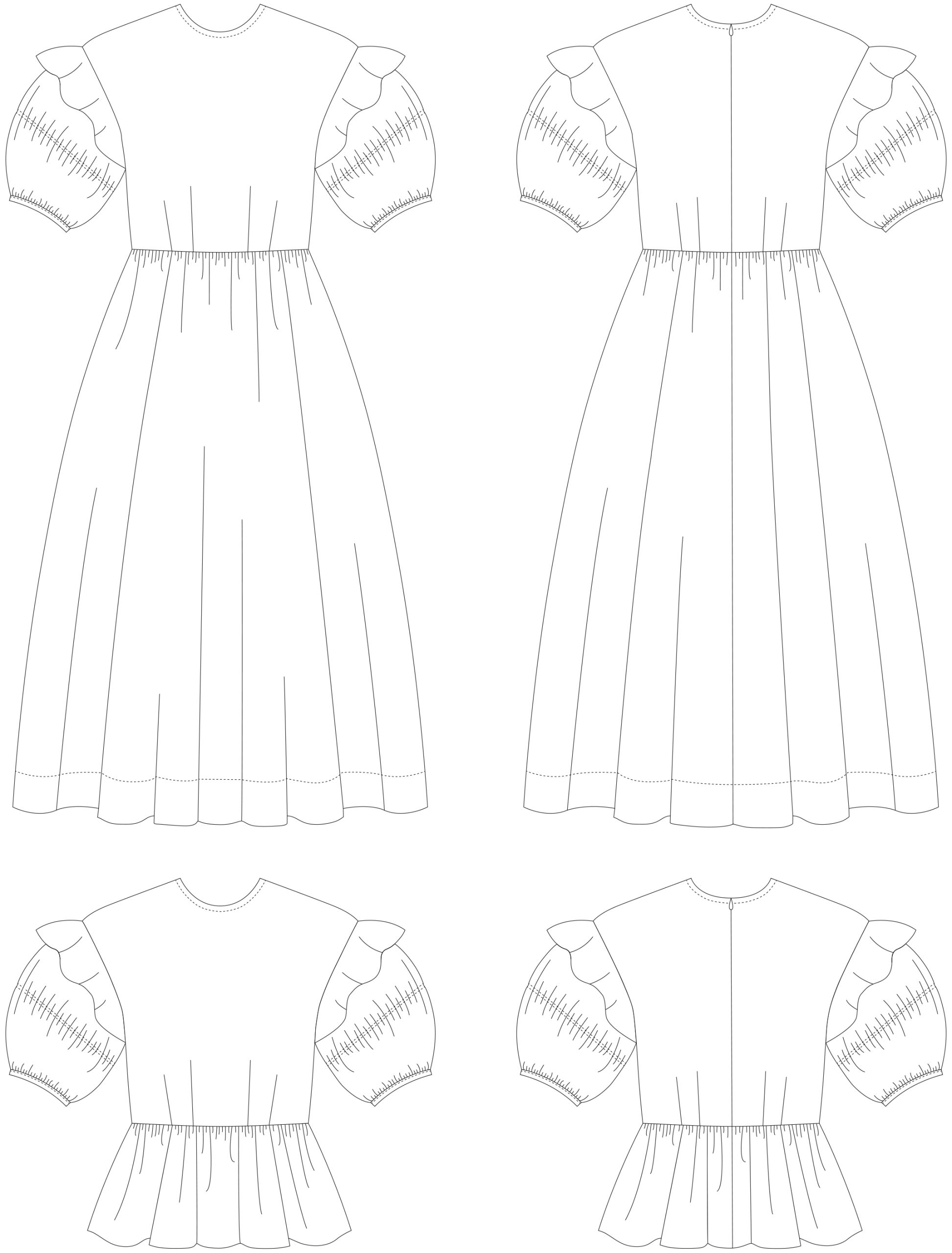 Silversaga Patterns Ophelia Dress and Top