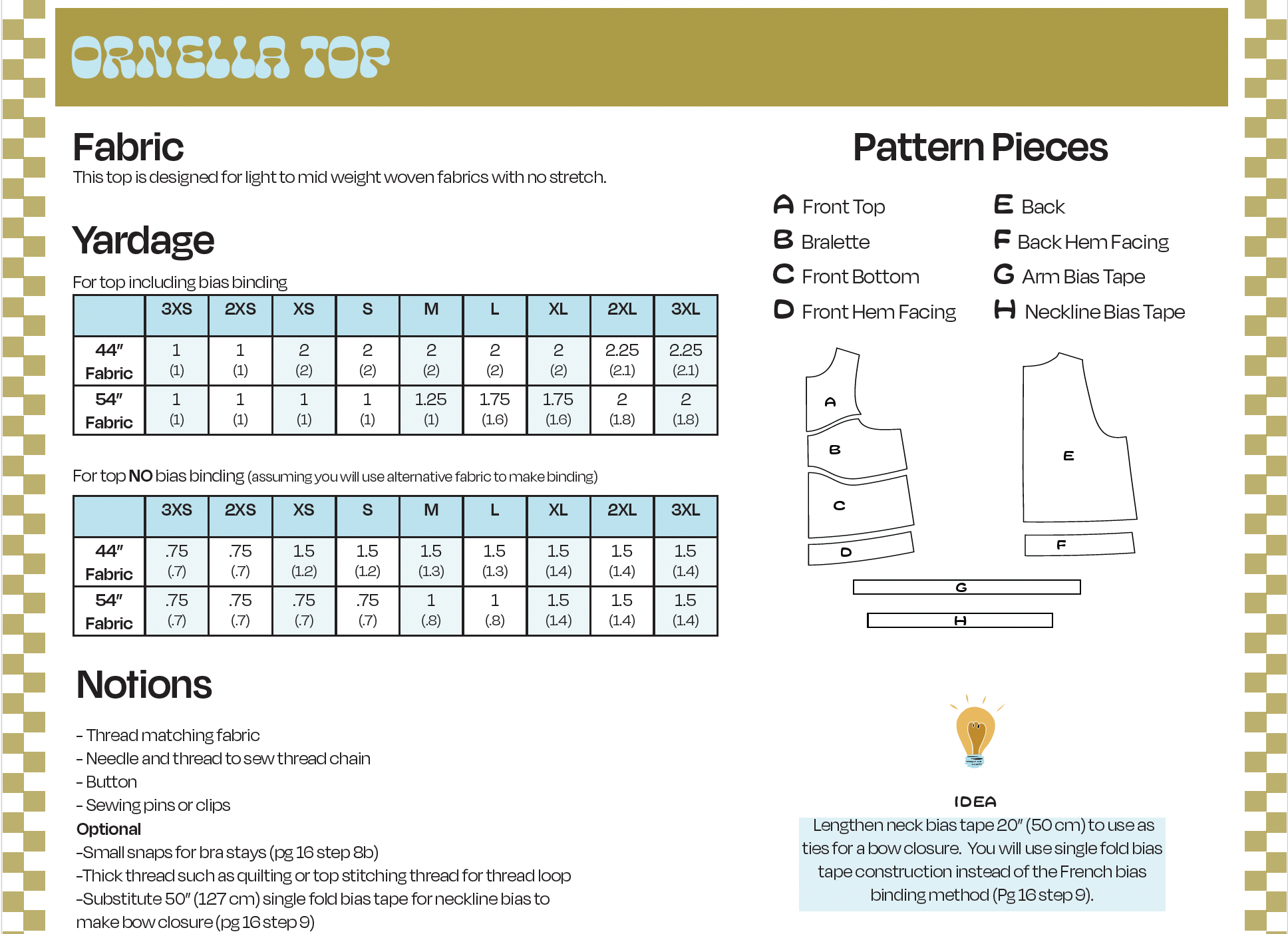 Spaghetti Western Sewing Ornella Top