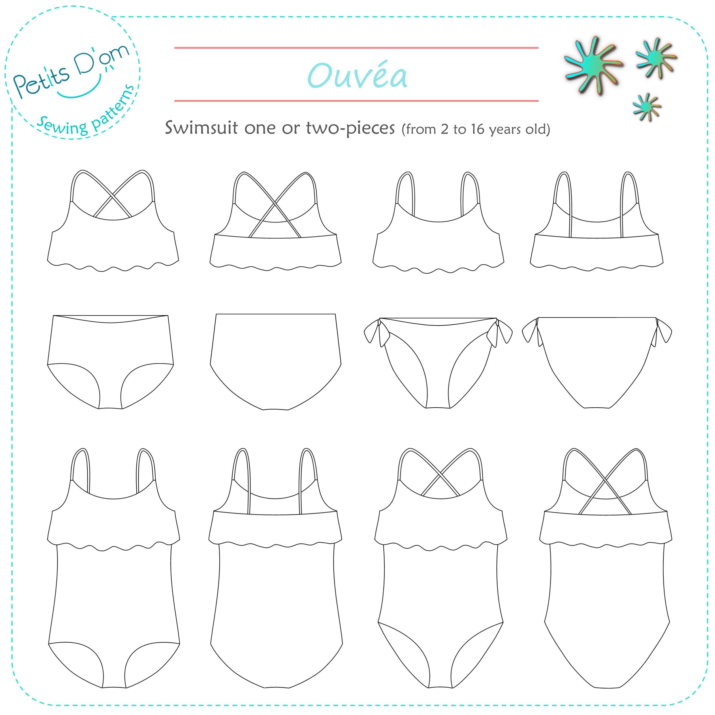 Petits D’om Child/Teen Ouvéa Swimsuit