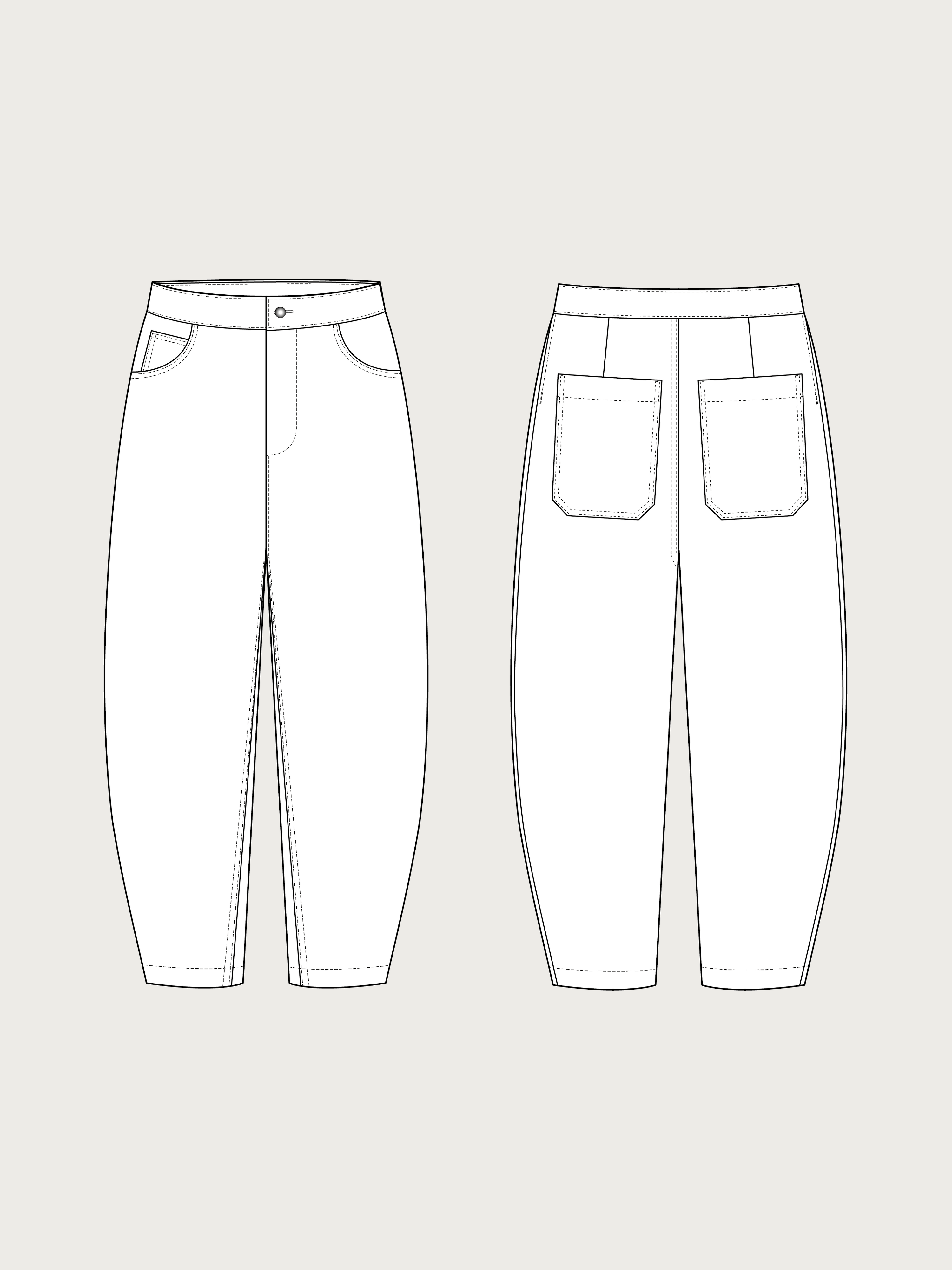 The Assembly Line Barrel-leg Trousers