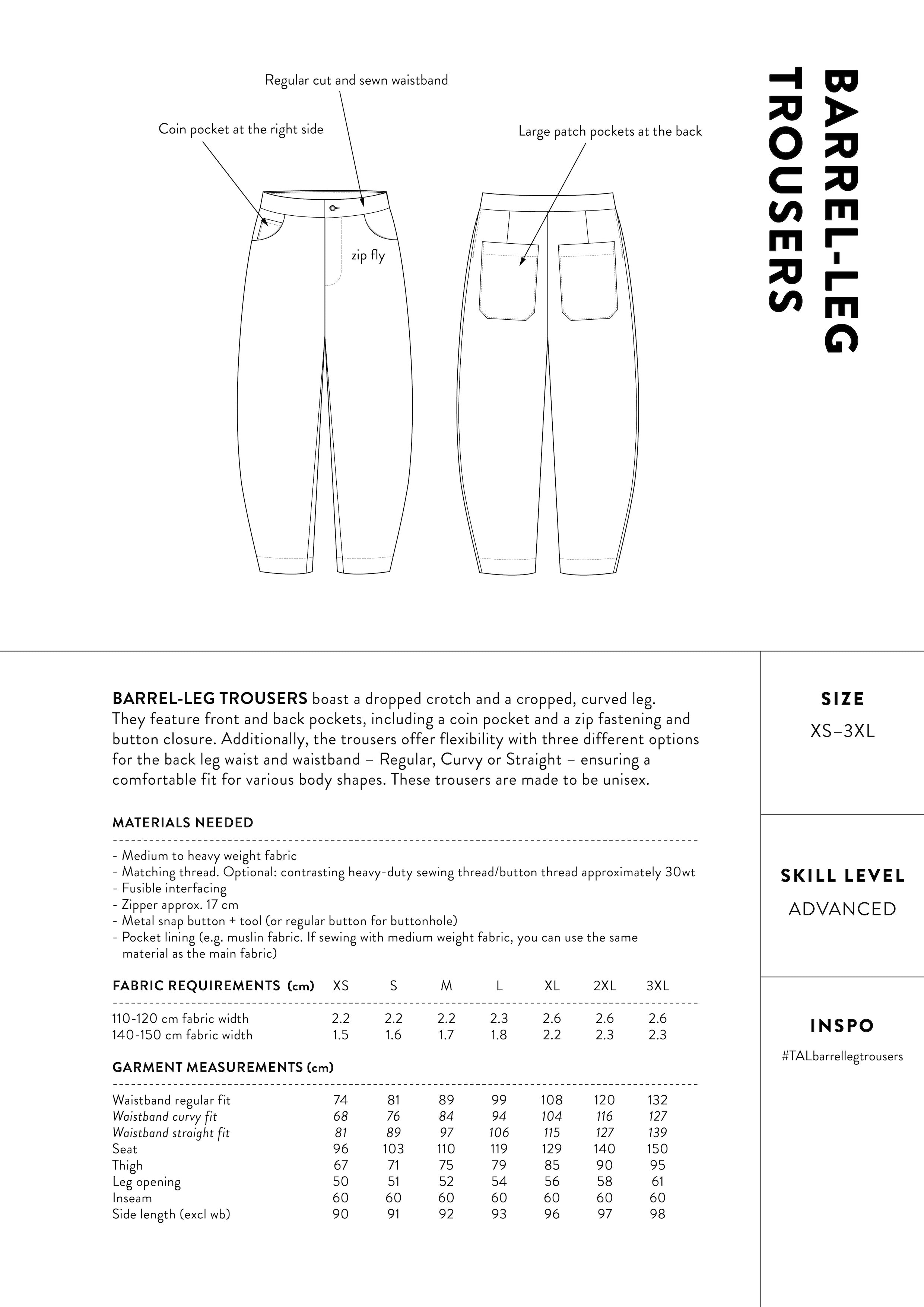 The Assembly Line Barrel-Leg Trousers