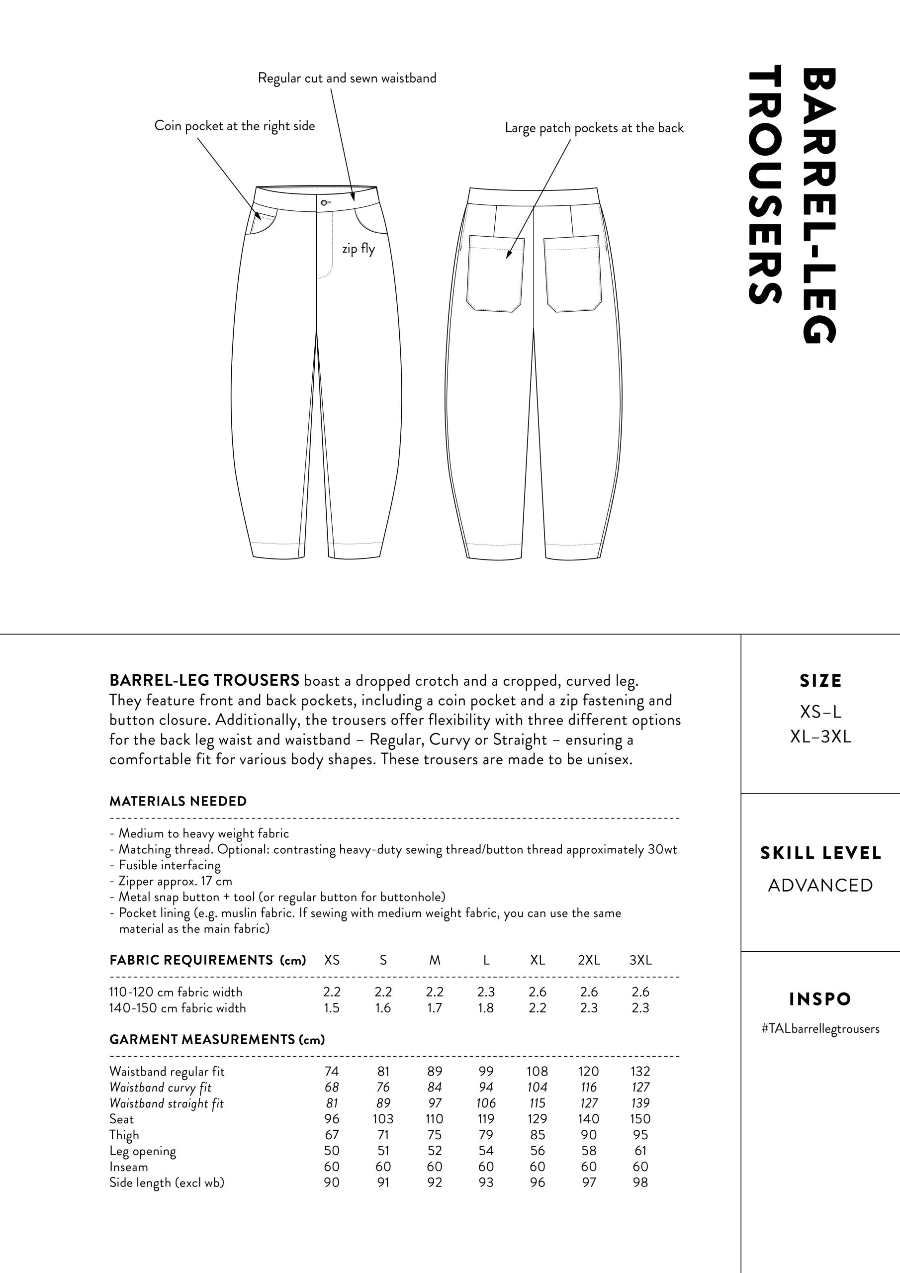 The Assembly Line Barrel-leg Trousers