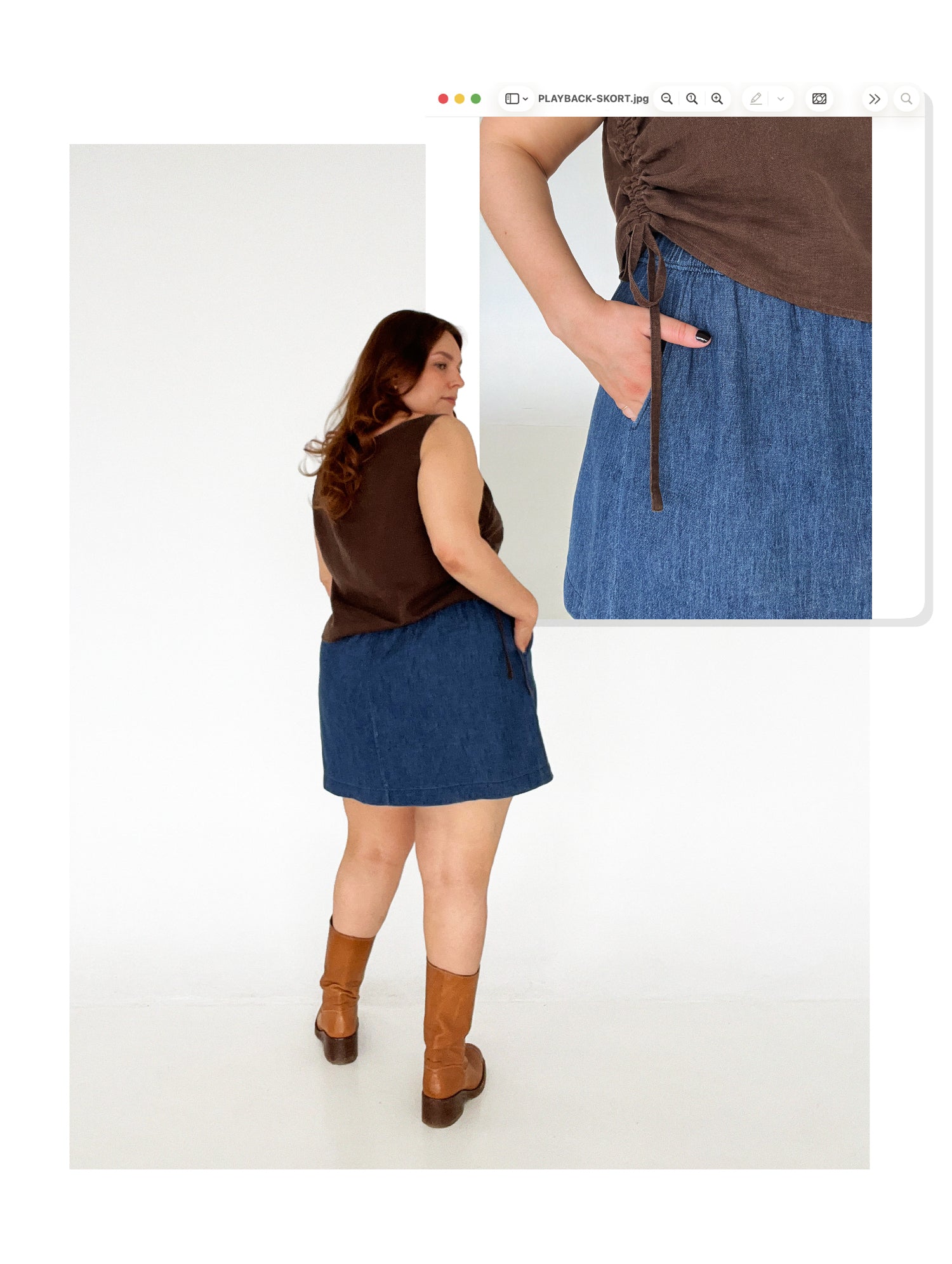 Les Perlines Playback Skort