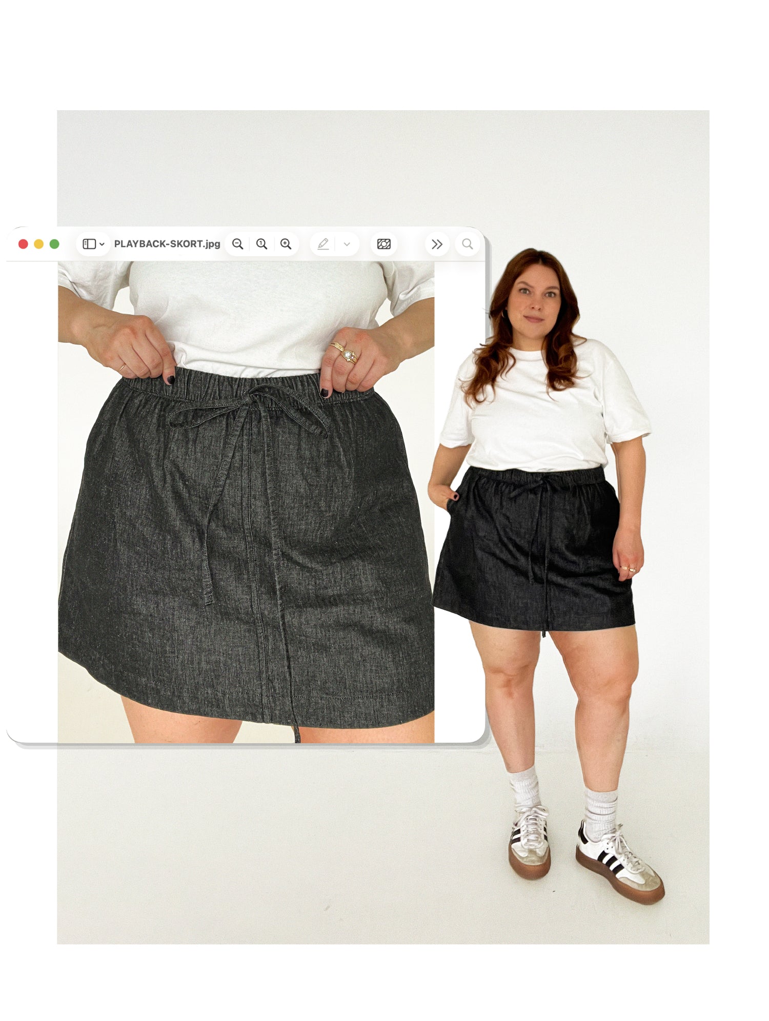 Les Perlines Playback Skort