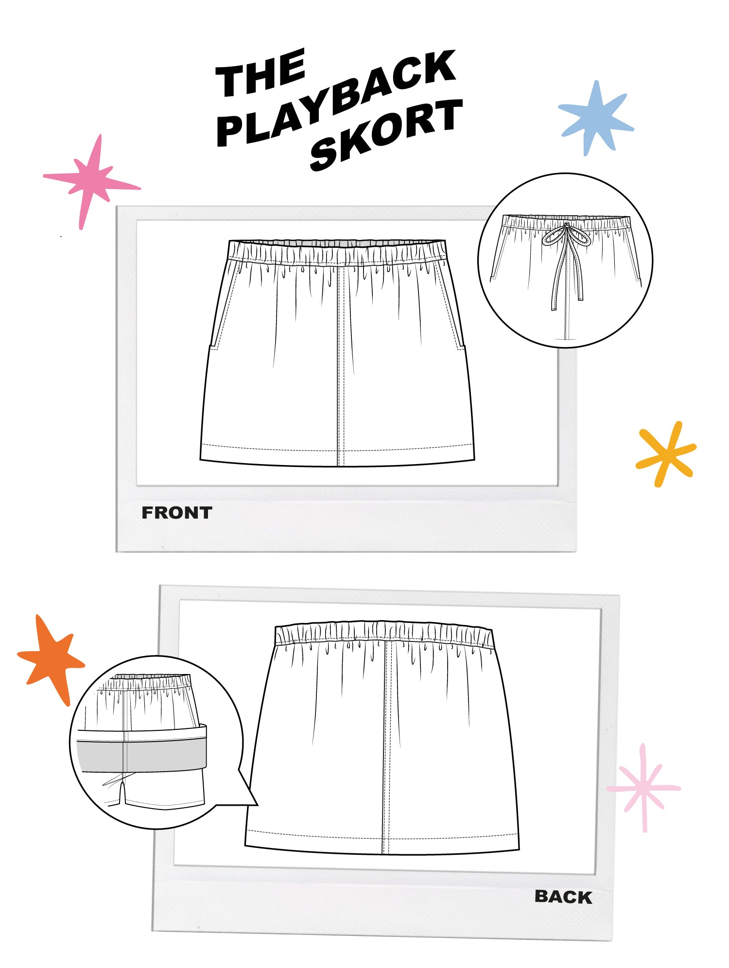 Les Perlines Playback Skort