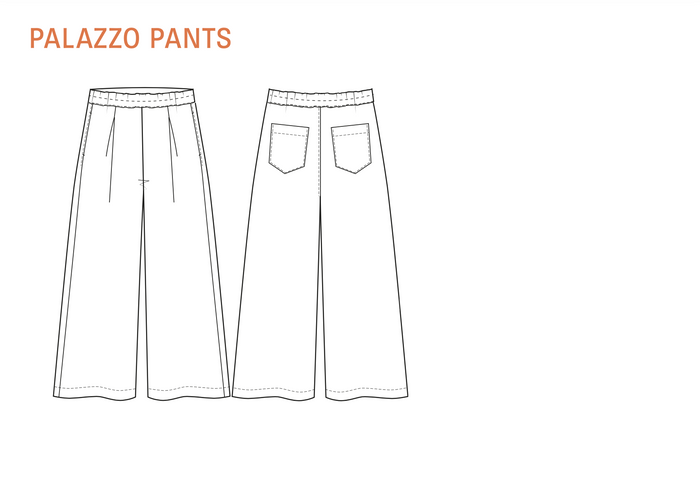 Fold Palazzo Pants