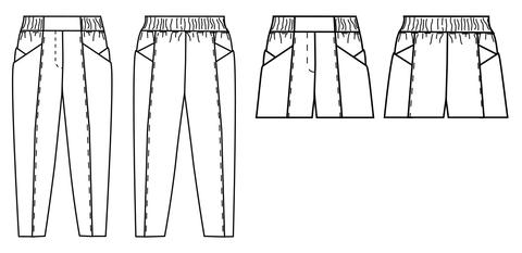 Papercut Patterns Palisade Pants and Shorts