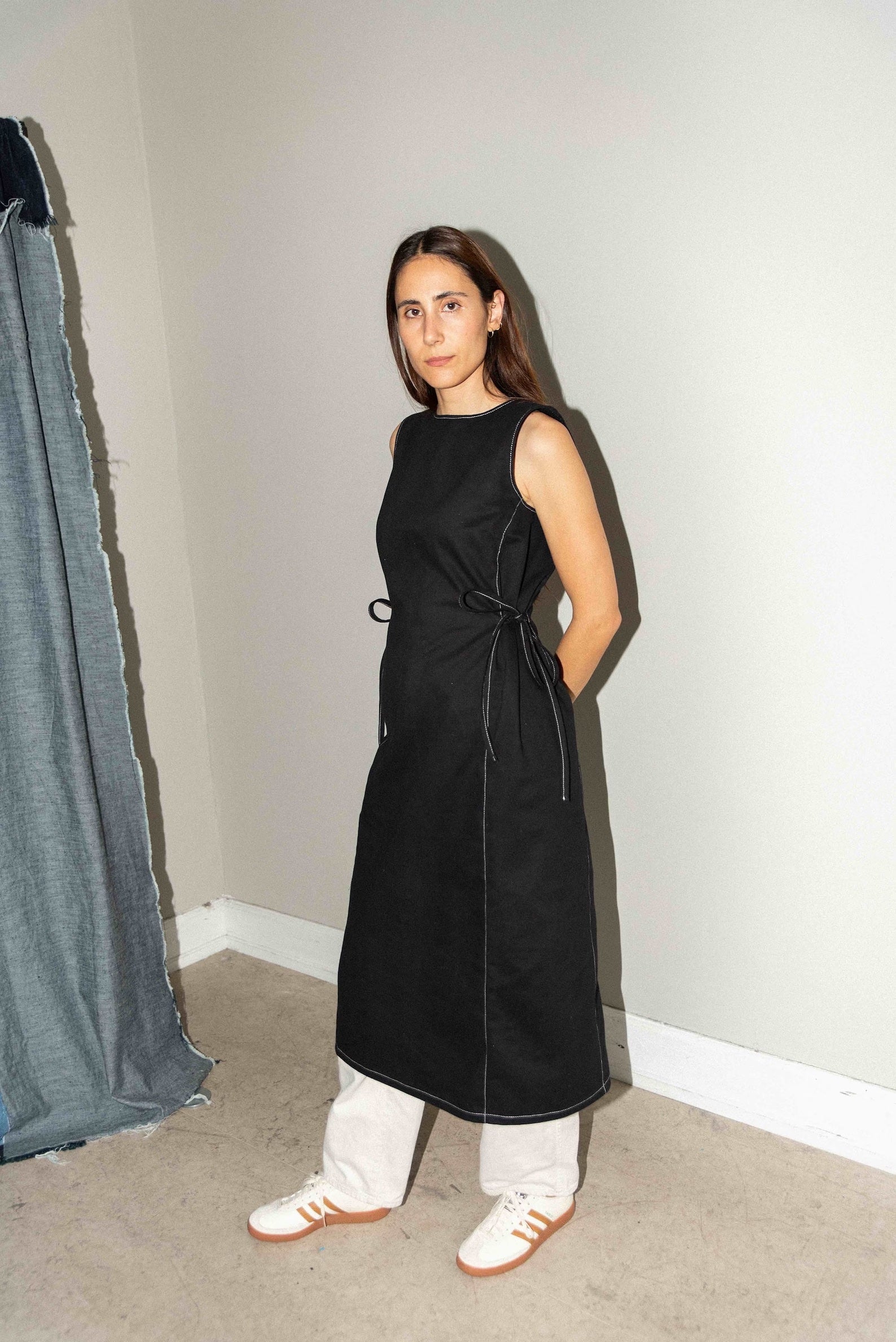 Puff and Pencil Panel Dress The Fold Line Puff and Pencil Panel Dress The Fold Line