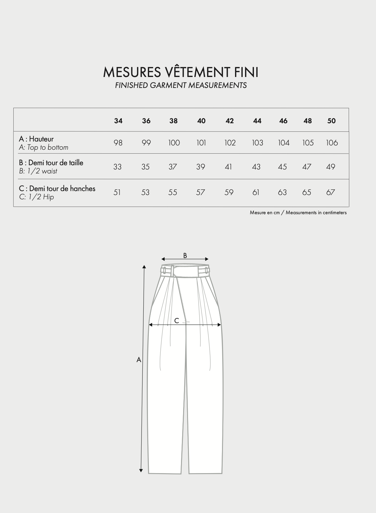 Atelier Brunette Le Pantalon Ceinture