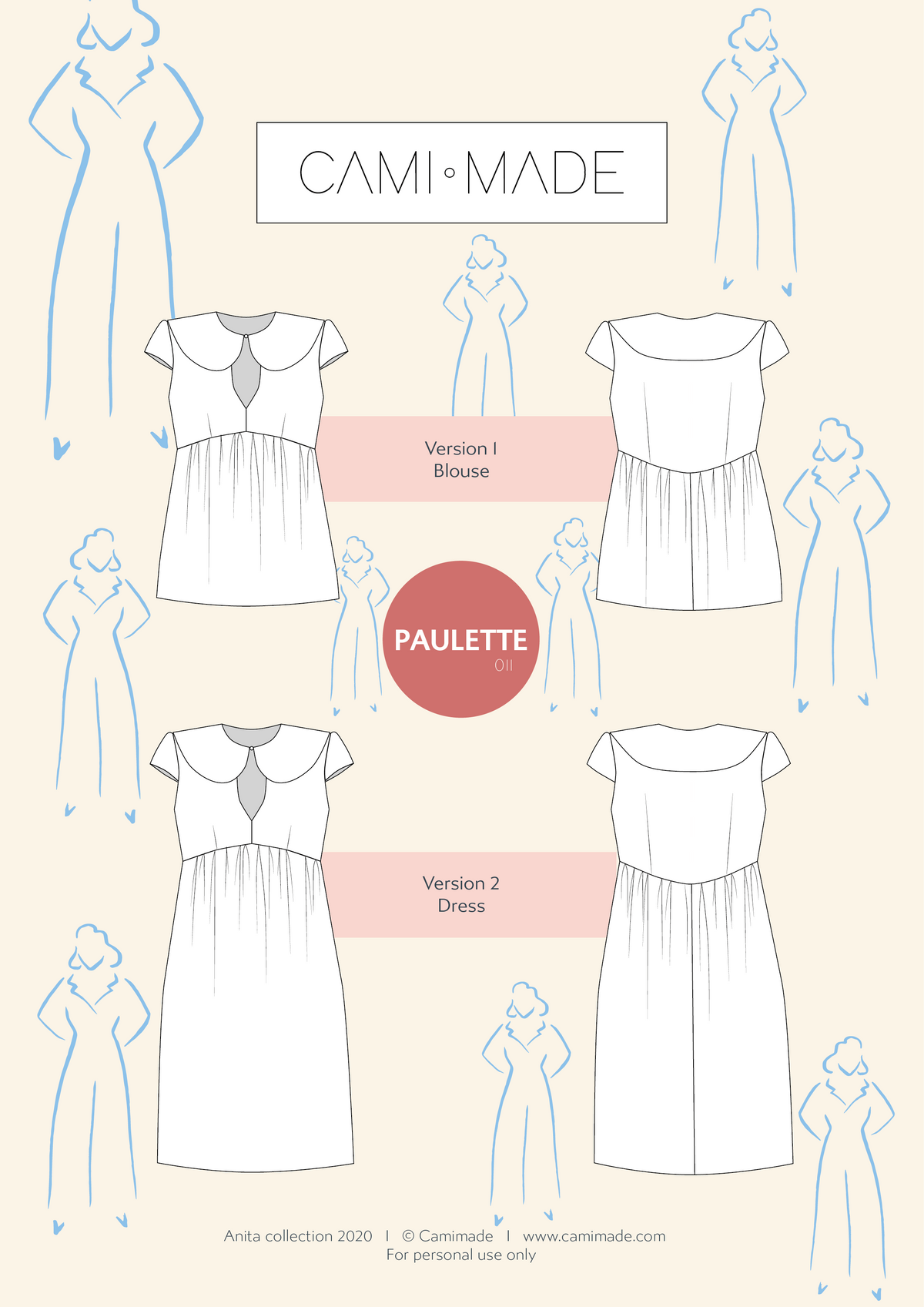 Camimade Paulette Dress and Blouse – The Fold Line