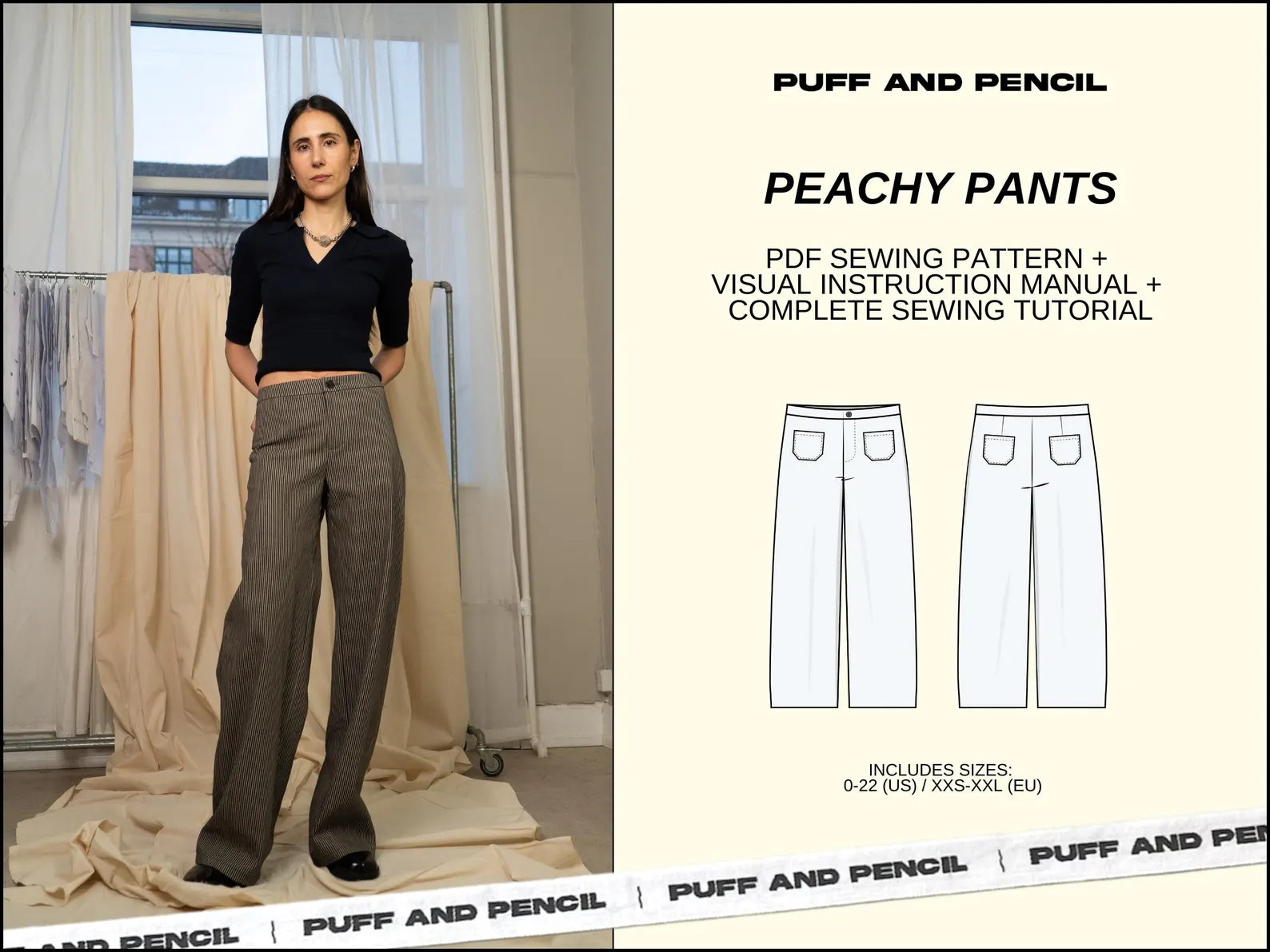 Puff and Pencil Peachy Pants