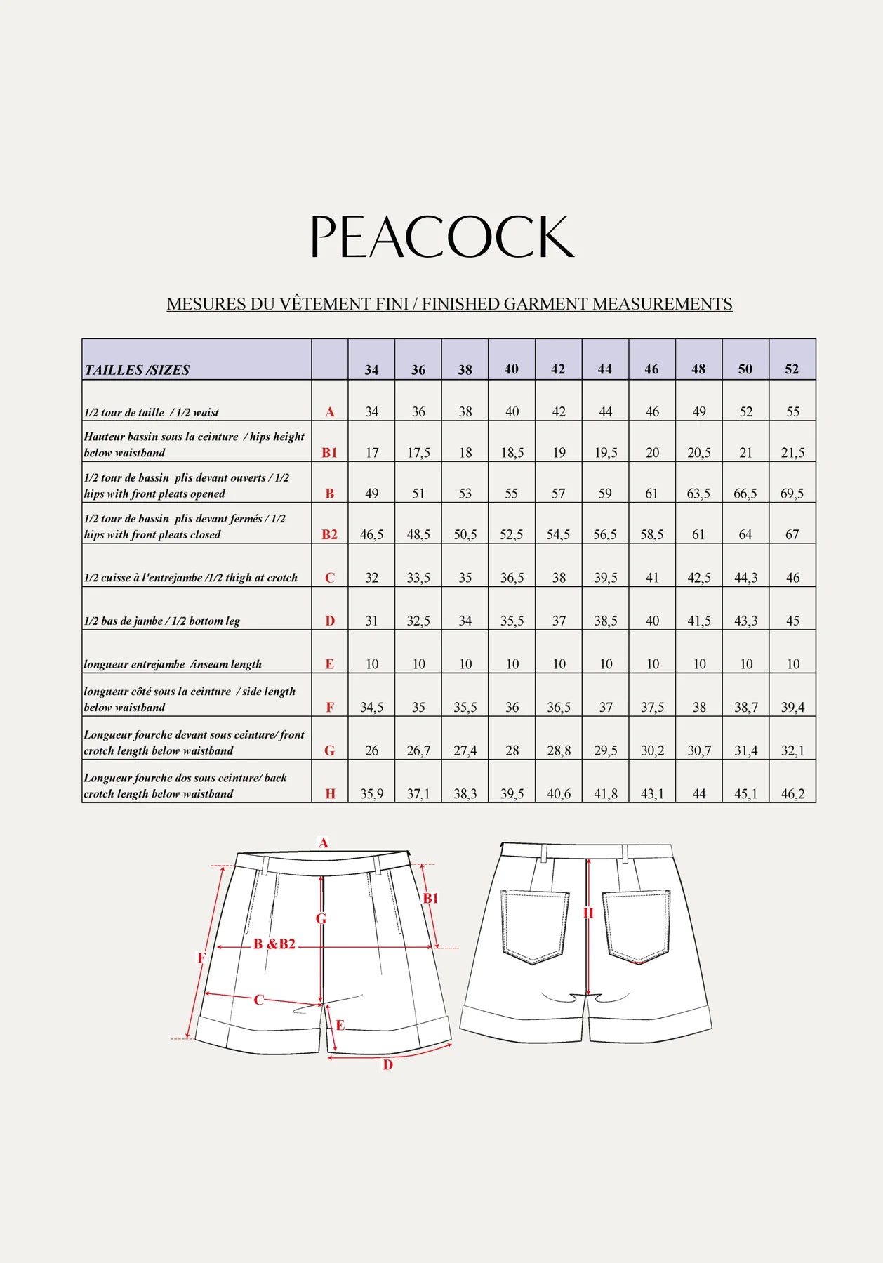 Maison Fauve Peacock Shorts