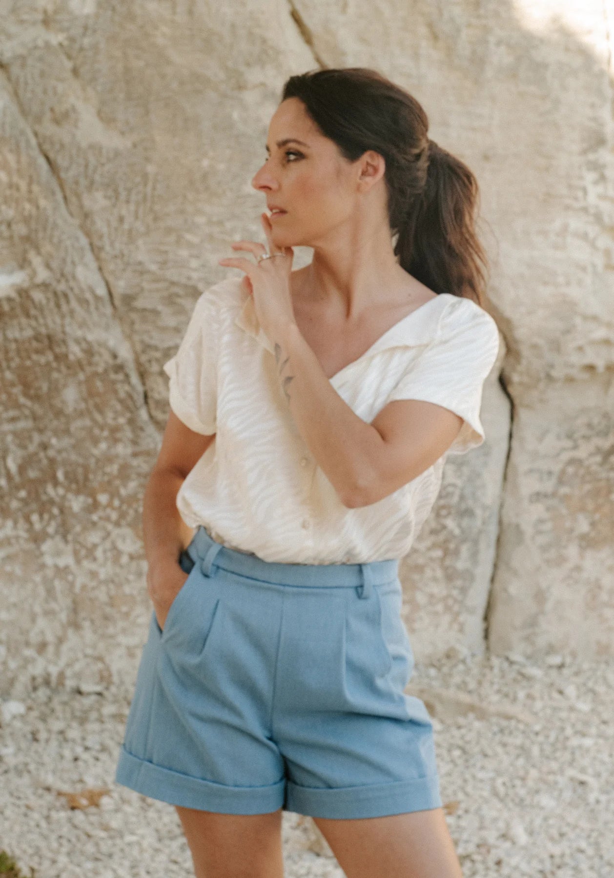 Maison Fauve Peacock Shorts