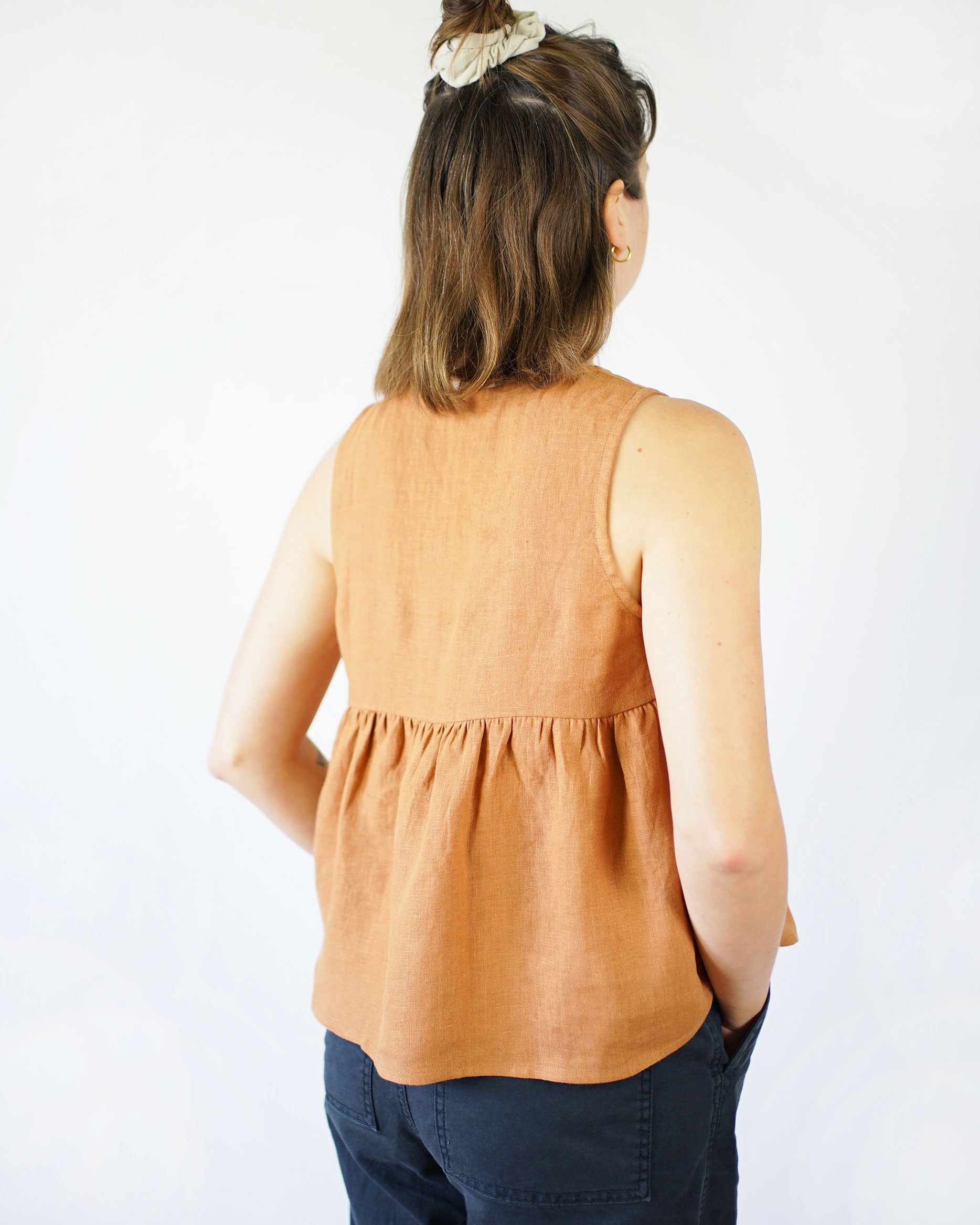 Matchy Matchy Peplum Split Tank