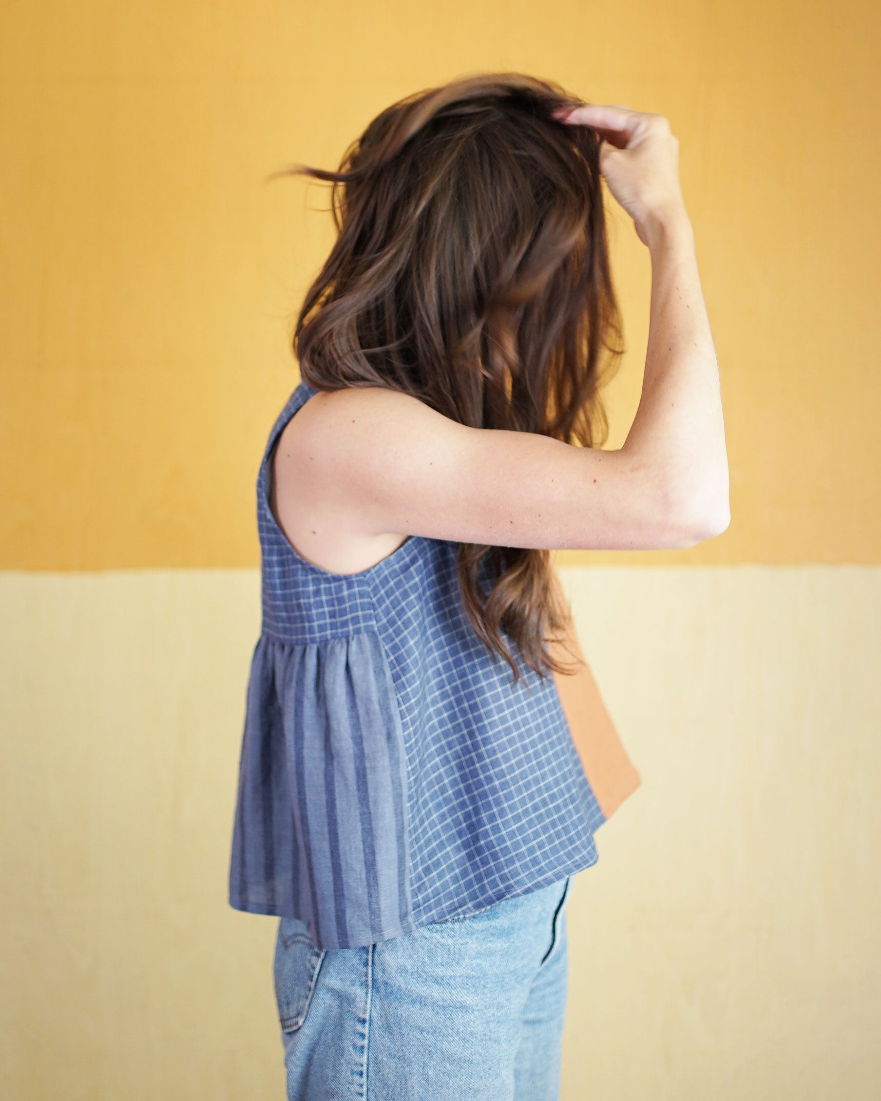 Matchy Matchy Peplum Split Tank