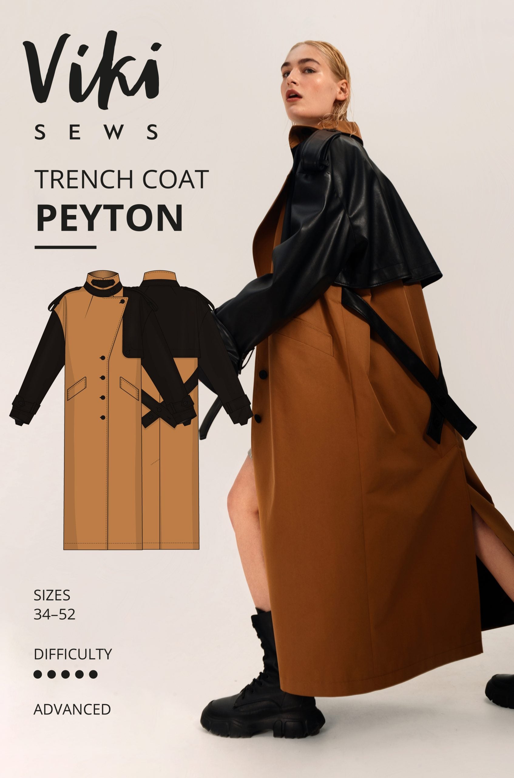 Vikisews Peyton Trench Coat PDF – The Fold Line