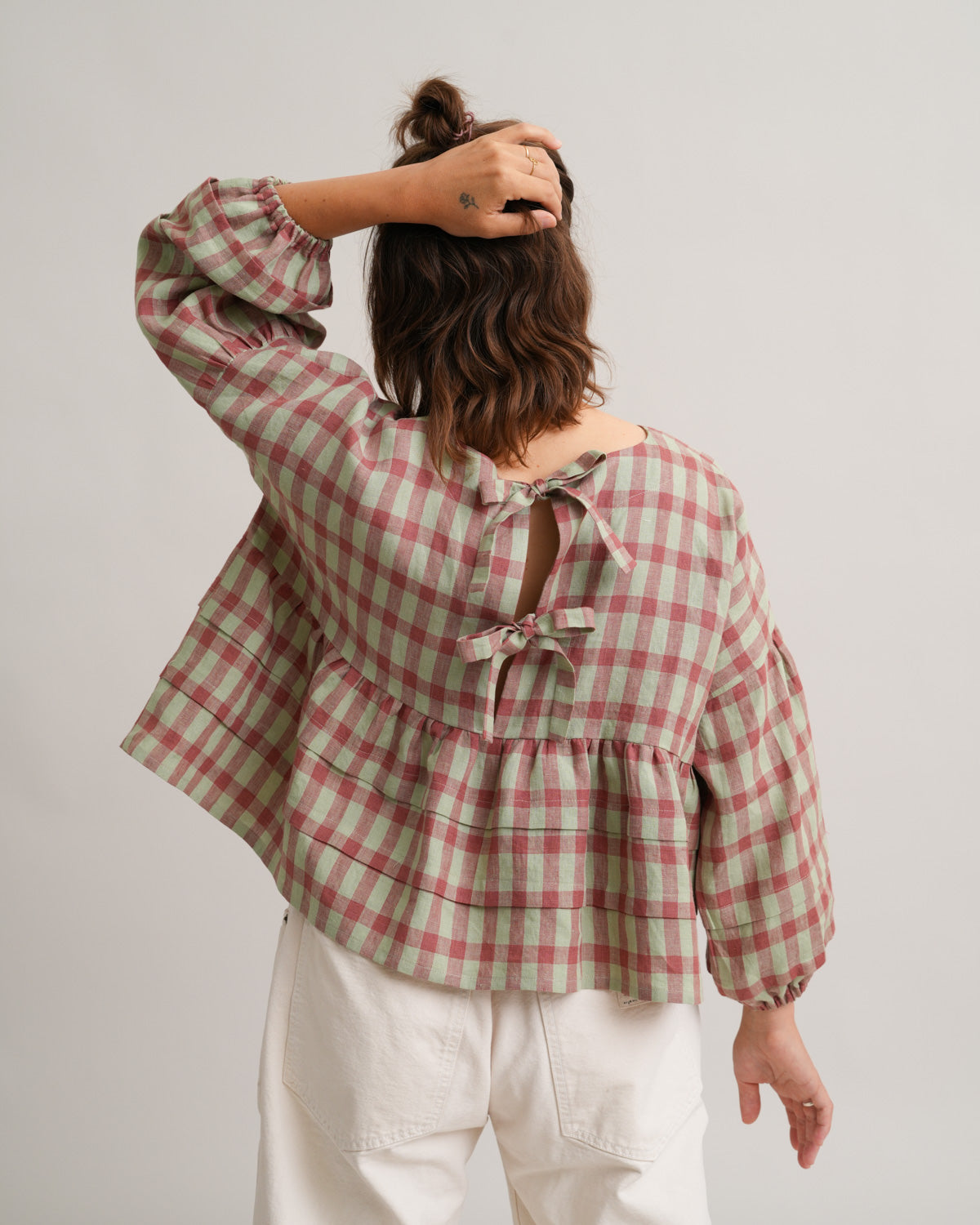 Matchy Matchy Pintuck Poet Blouse