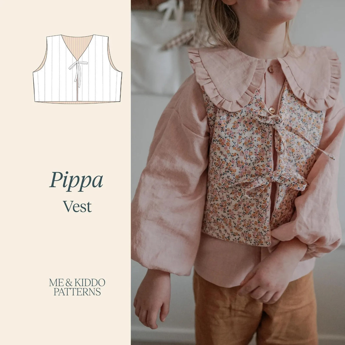 Me & Kiddo Patterns Baby/Child Pippa Vest