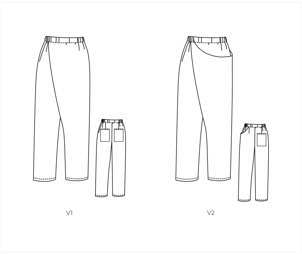 Ready to Sew Pleat Asymmetrical Pants