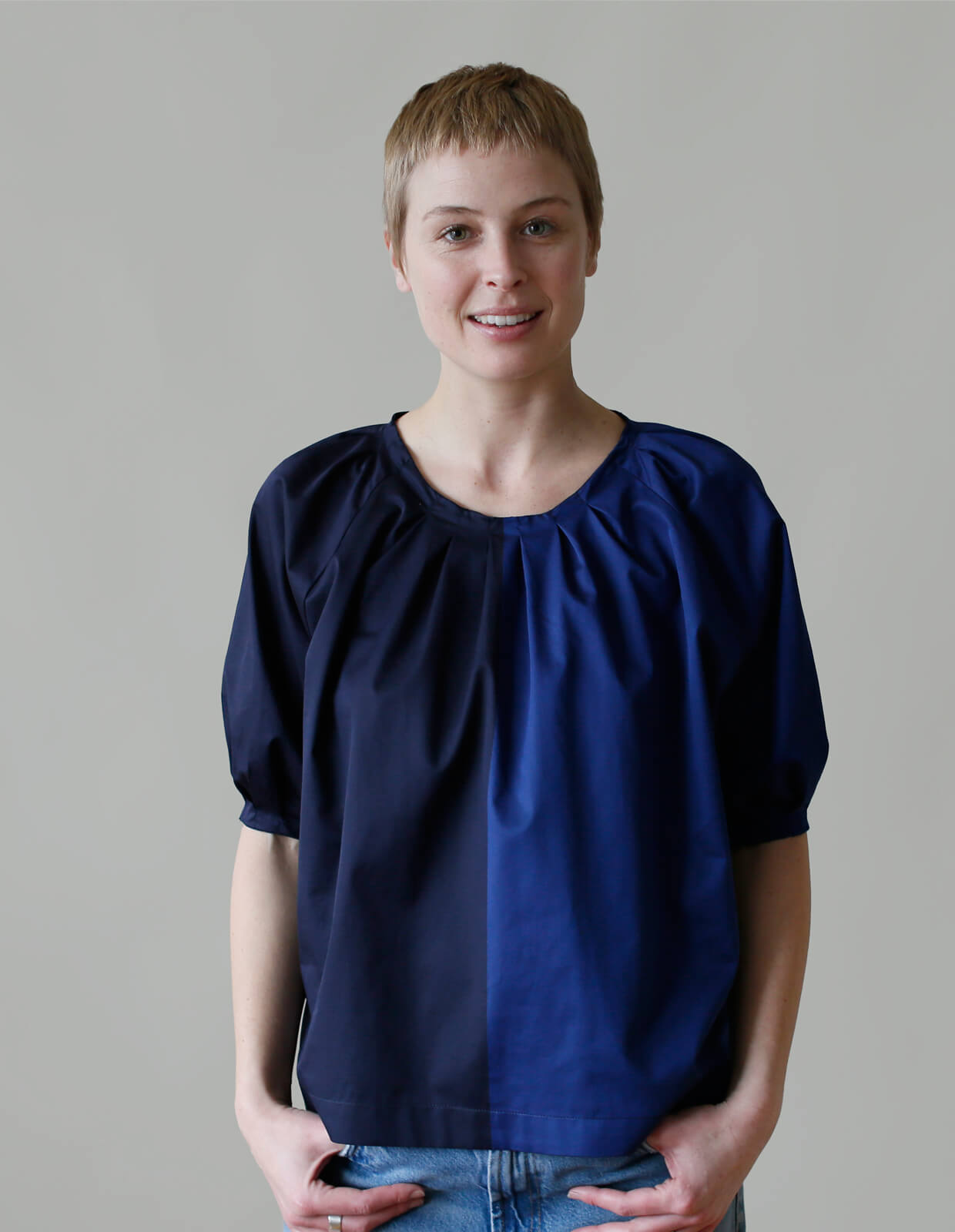 The Maker’s Atelier Pleat Neck Blouse