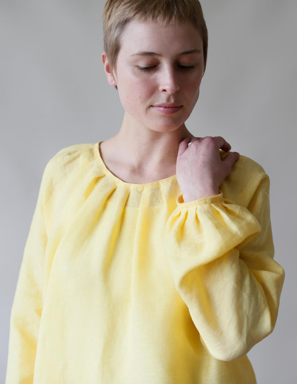 The Maker’s Atelier Pleat Neck Blouse