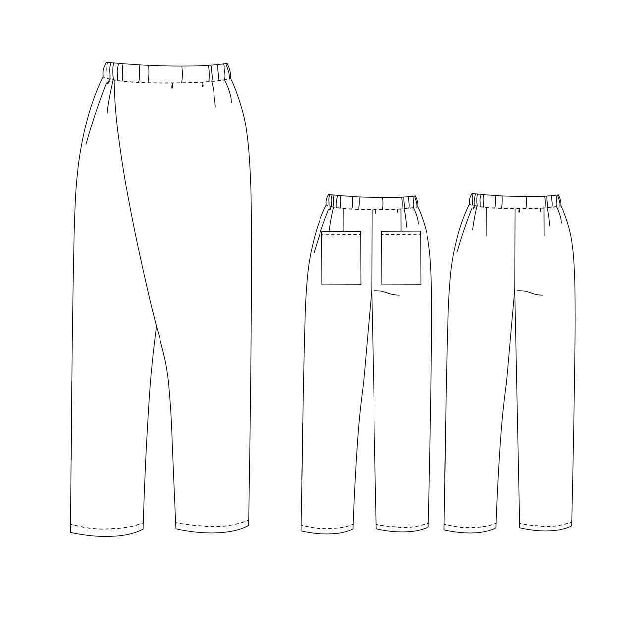 Ready to Sew Pleat Asymmetrical Pants