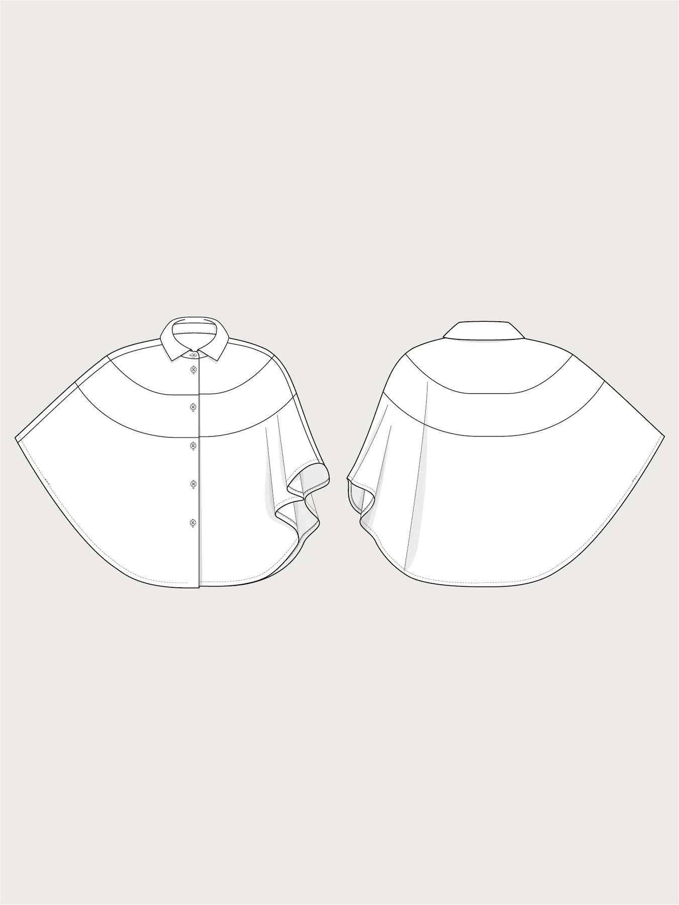 The Assembly Line Poncho Shirt