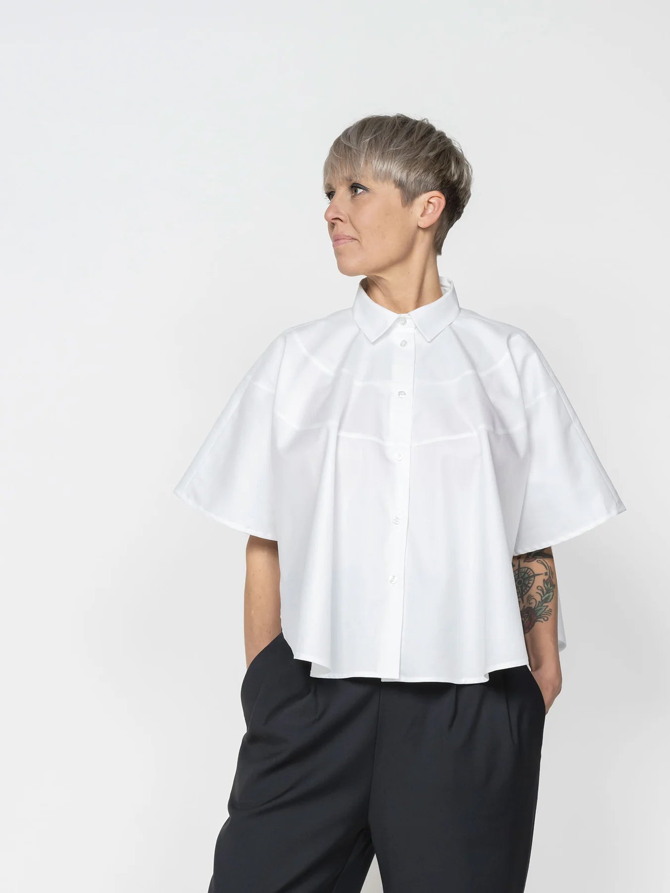 The Assembly Line Poncho Shirt