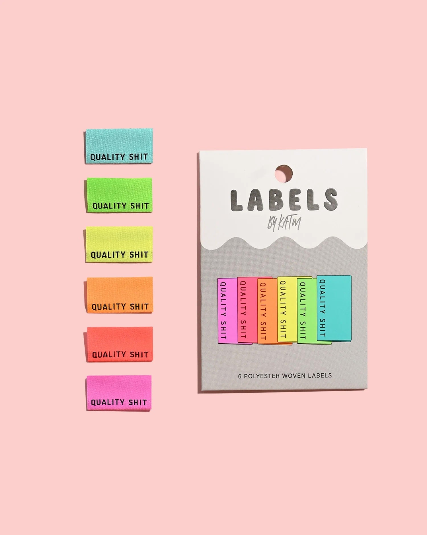 Kylie & The Machine 'Quality Shit (Neon)' Labels