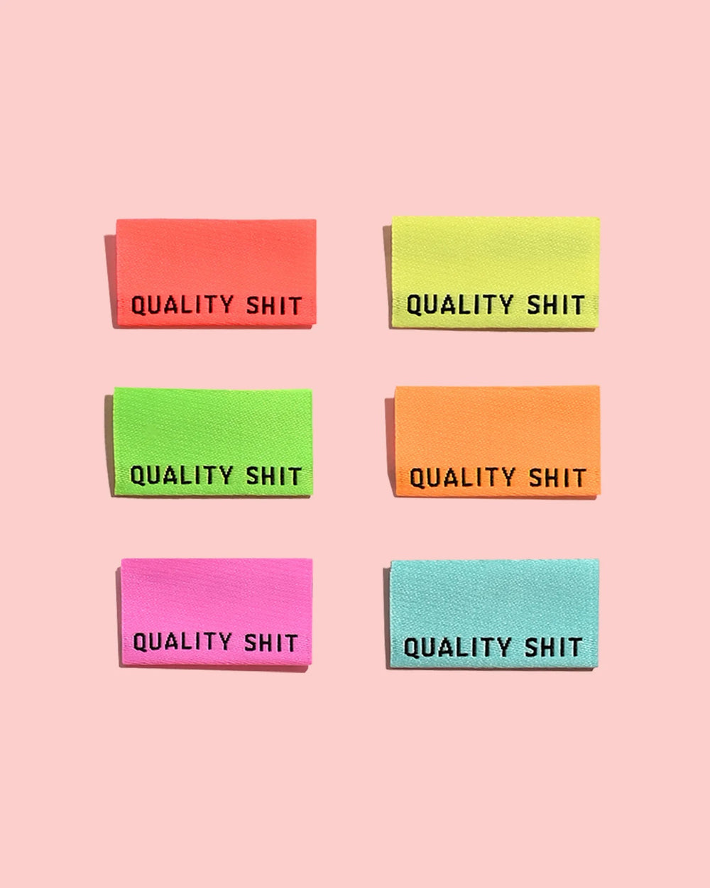 Kylie & The Machine 'Quality Shit (Neon)' Labels